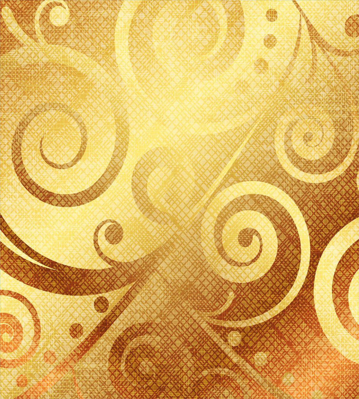 Floral Swirls Leaves — Pattern