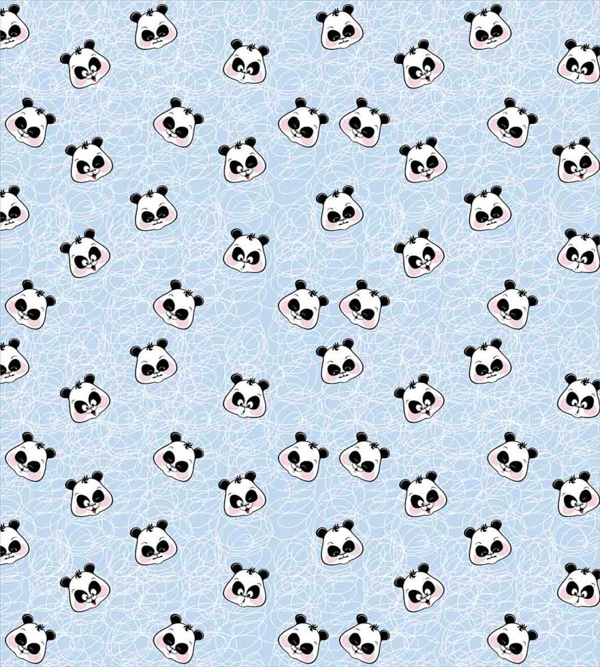 Funny Cartoon Panda Baby — Pattern