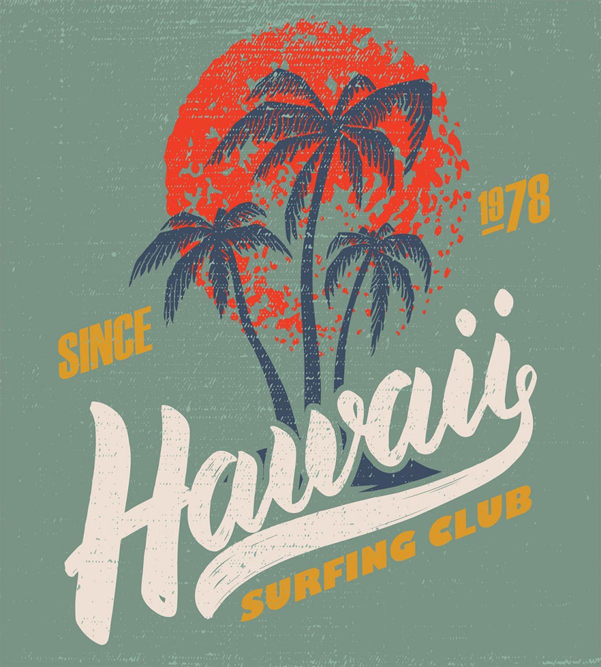 Surfing Club Logo Artwork — Pattern