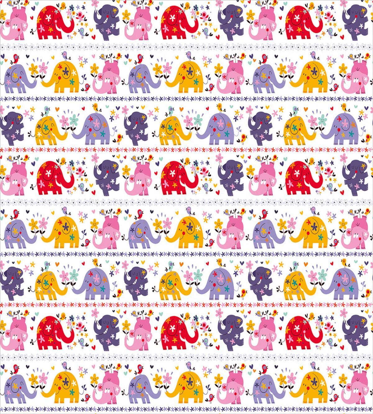 Dancing Floral Elephants — Pattern