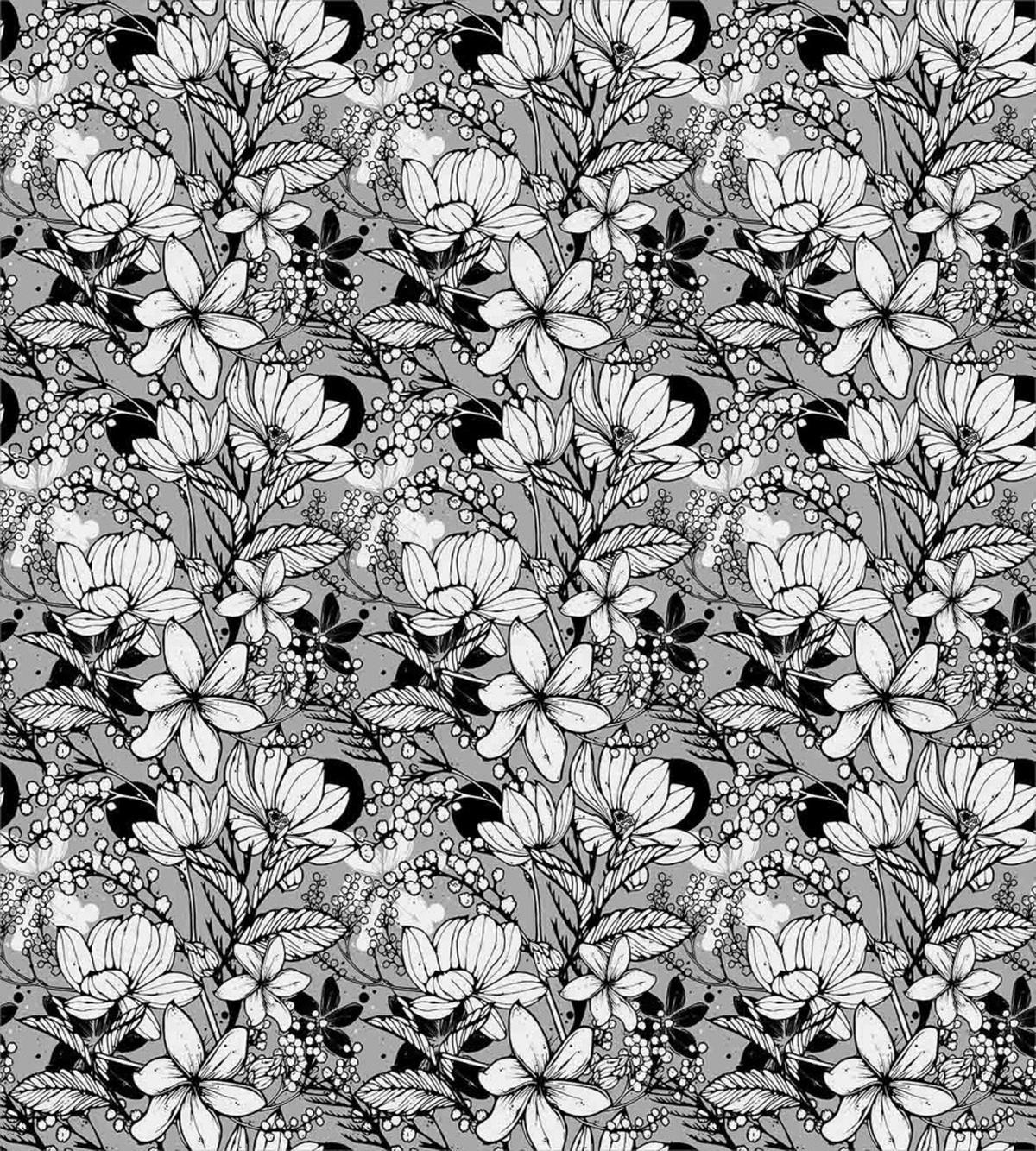 Frangipani Mimosa Lotus — Pattern