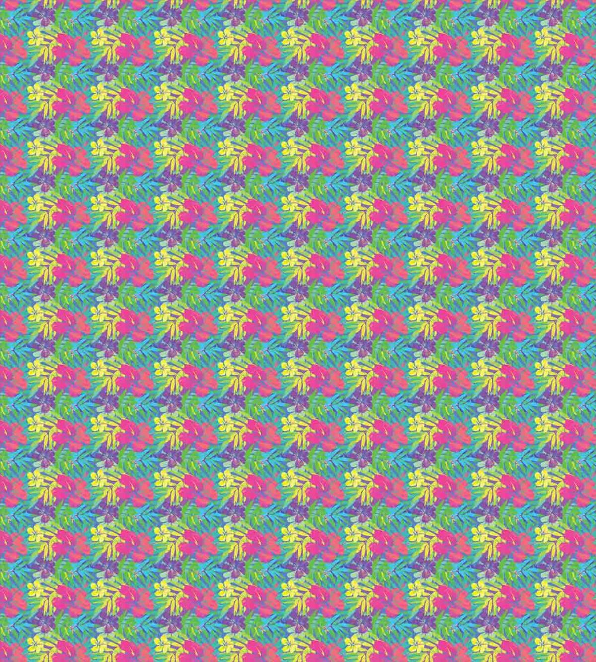 Vivid Hibiscus — Pattern