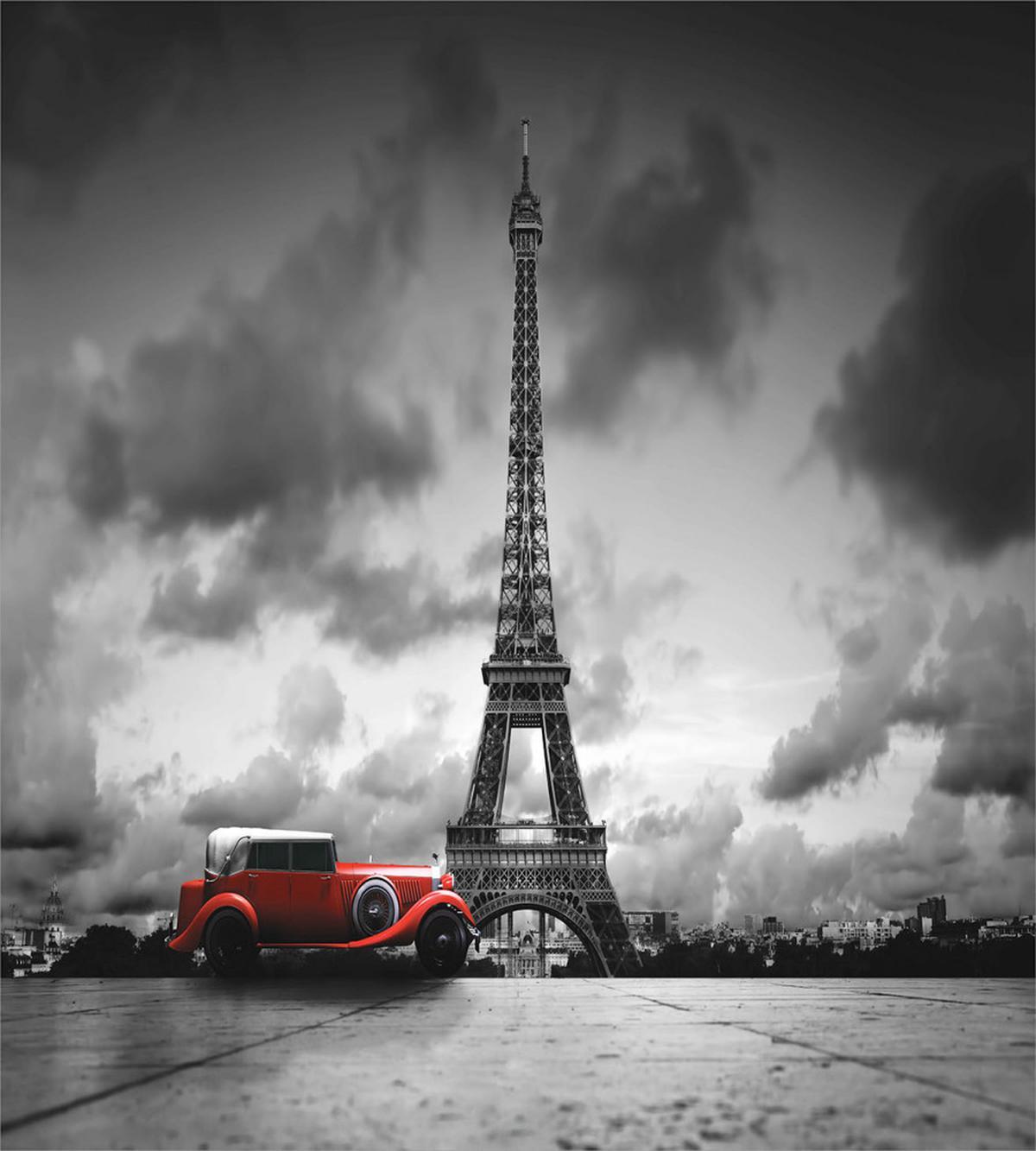 French Car Dark Clouds — Pattern