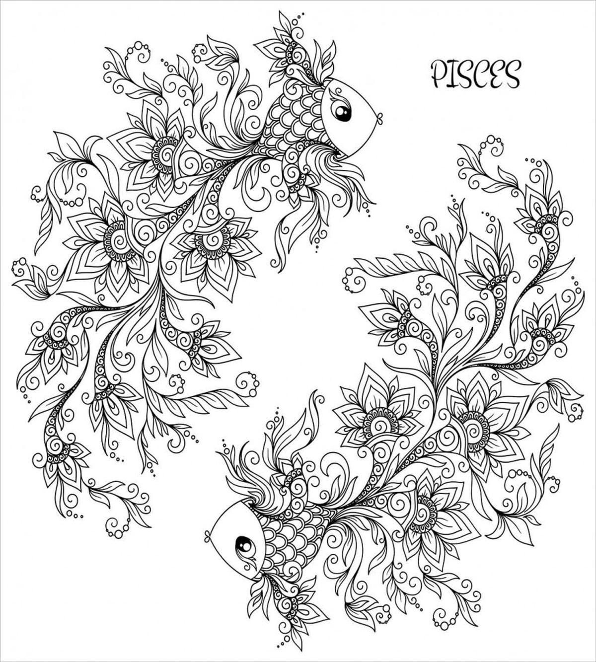 Astrology Pisces Sign — Pattern
