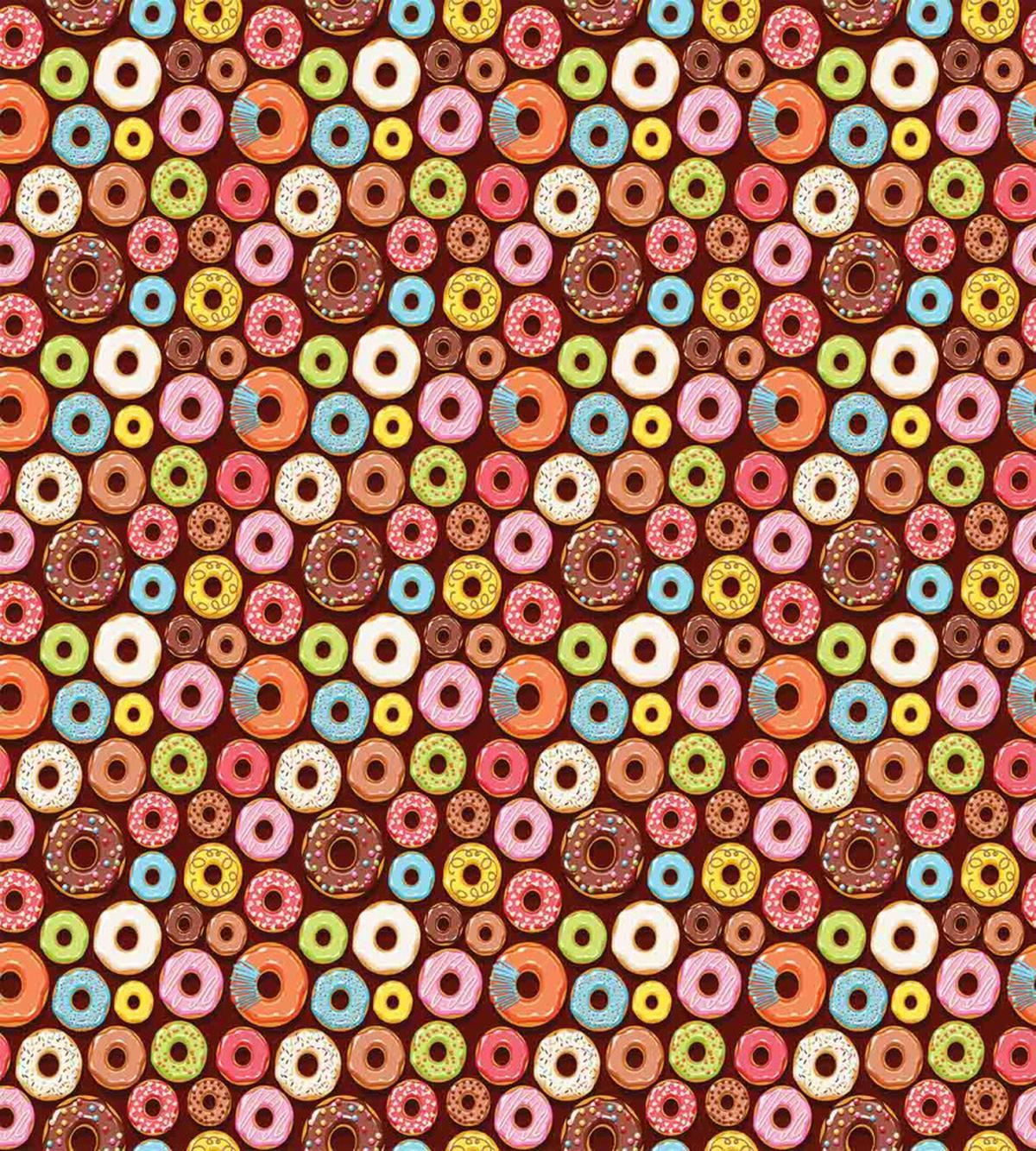 Colorful Yummy Donuts Art — Pattern