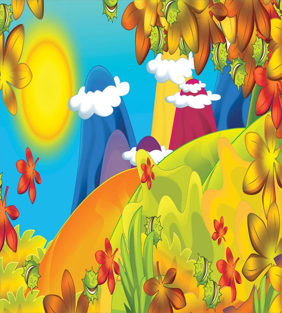 Cartoon Autumn Nature — Pattern