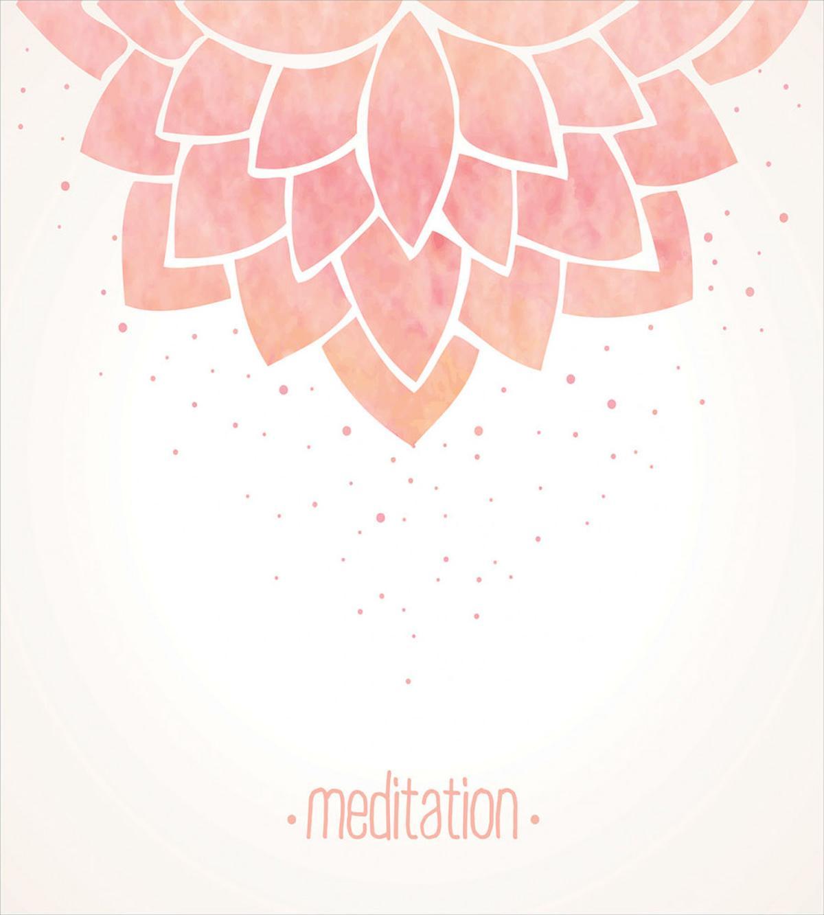 Meditation Lotus Flower — Pattern