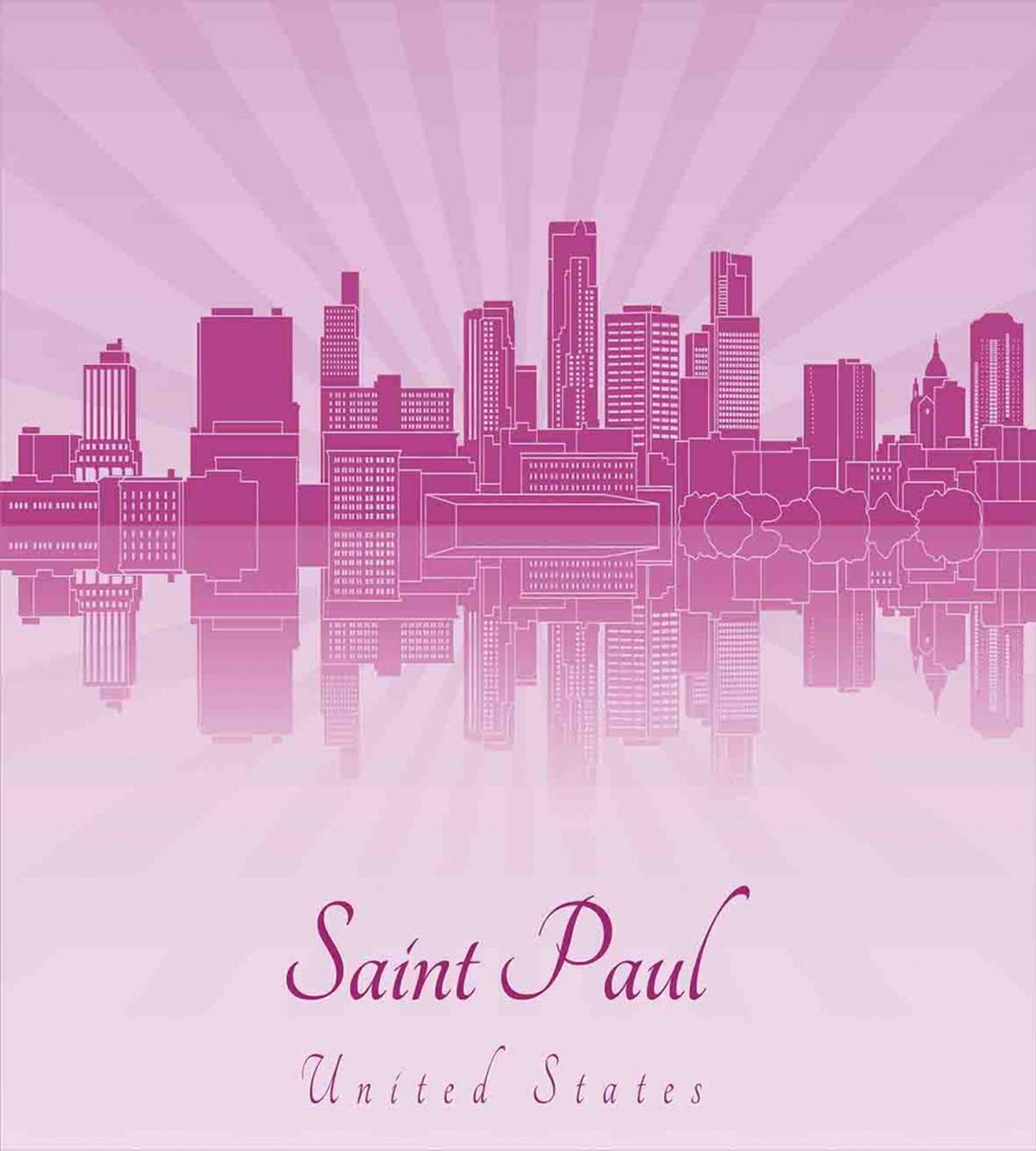 Saint Paul USA Cityscape — Pattern