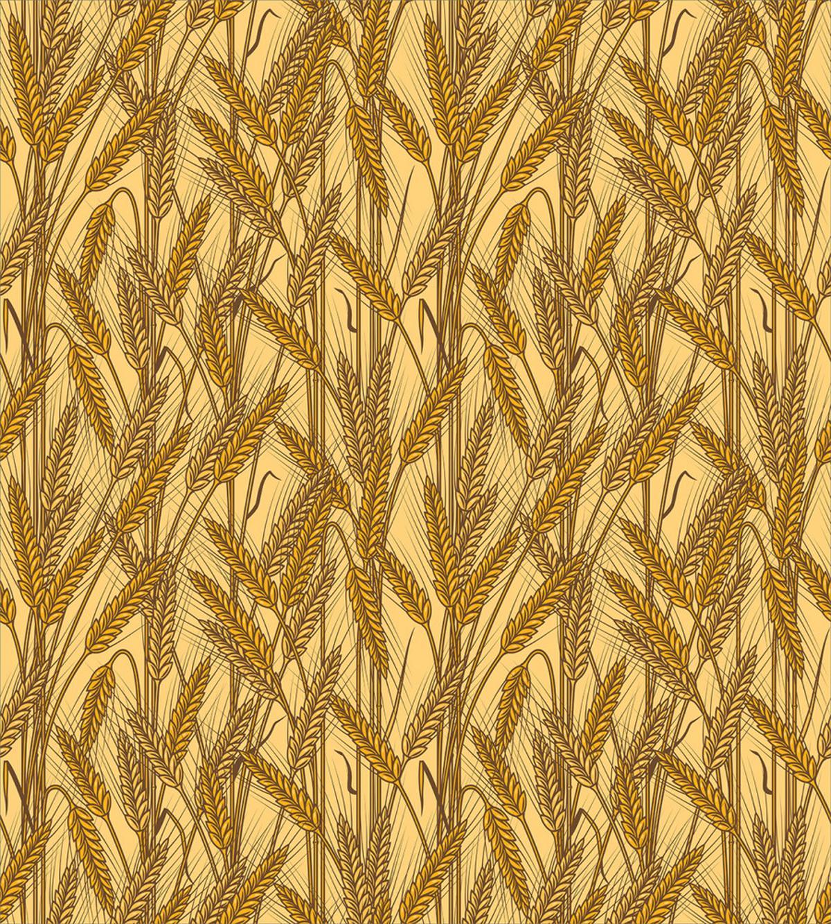 Cereal Ears Rural Field — Pattern