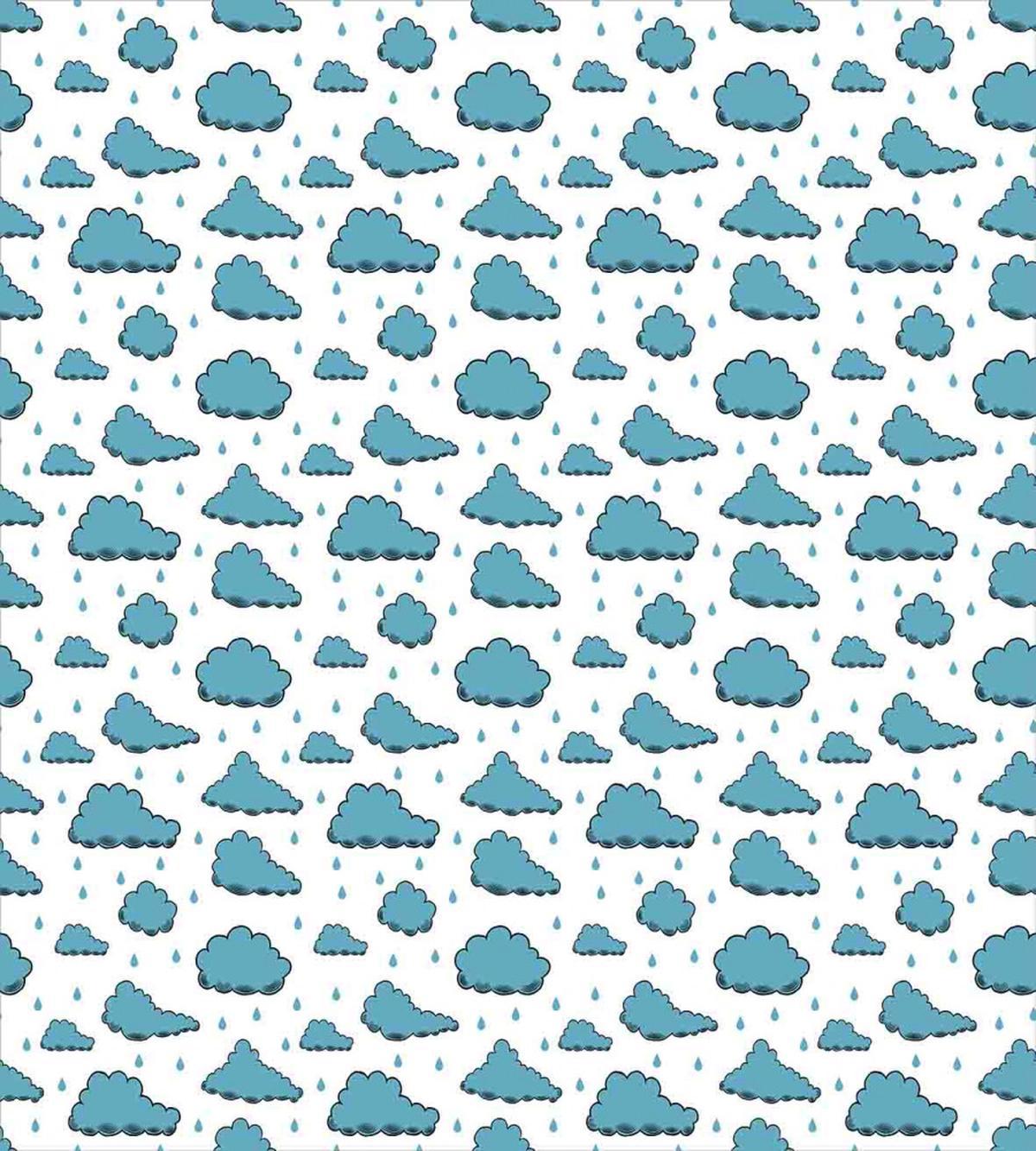 Rain Drops and Clouds — Pattern