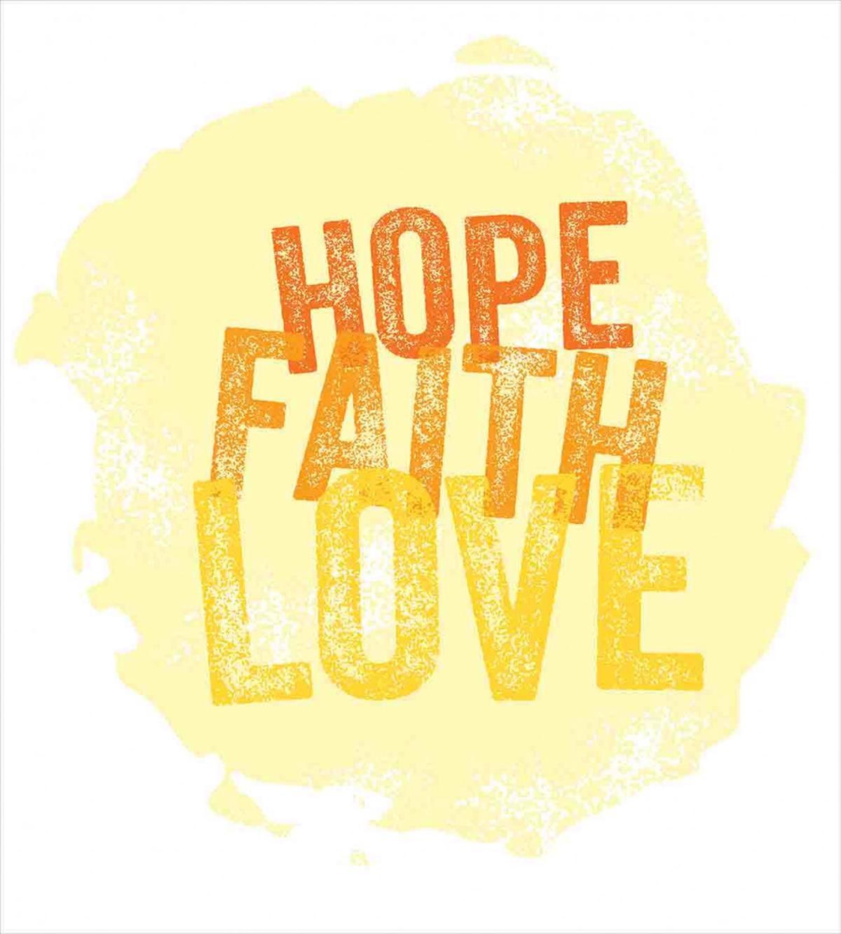Grunge Faith and Love — Pattern