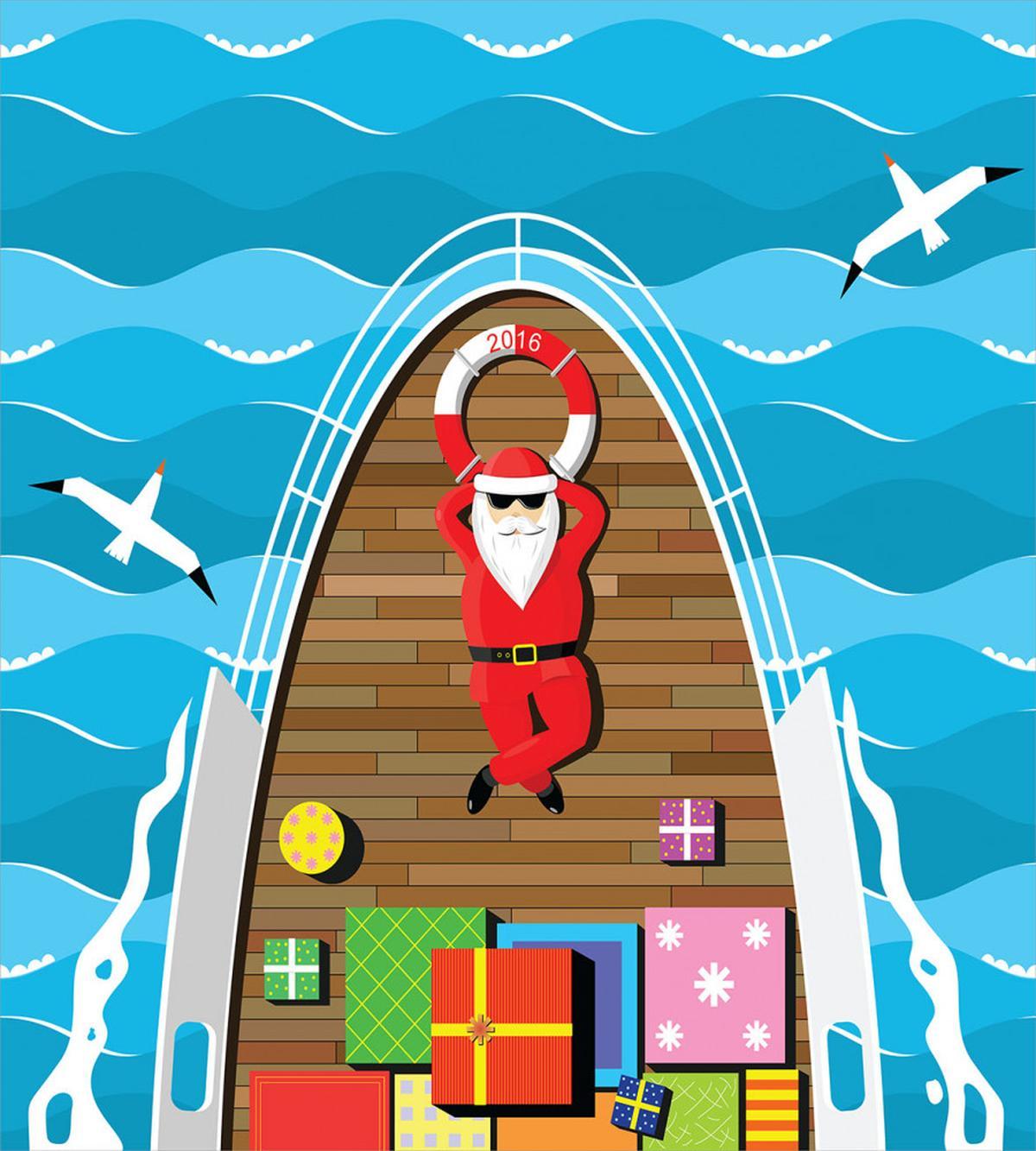 Deck of Yacht Presents — Pattern