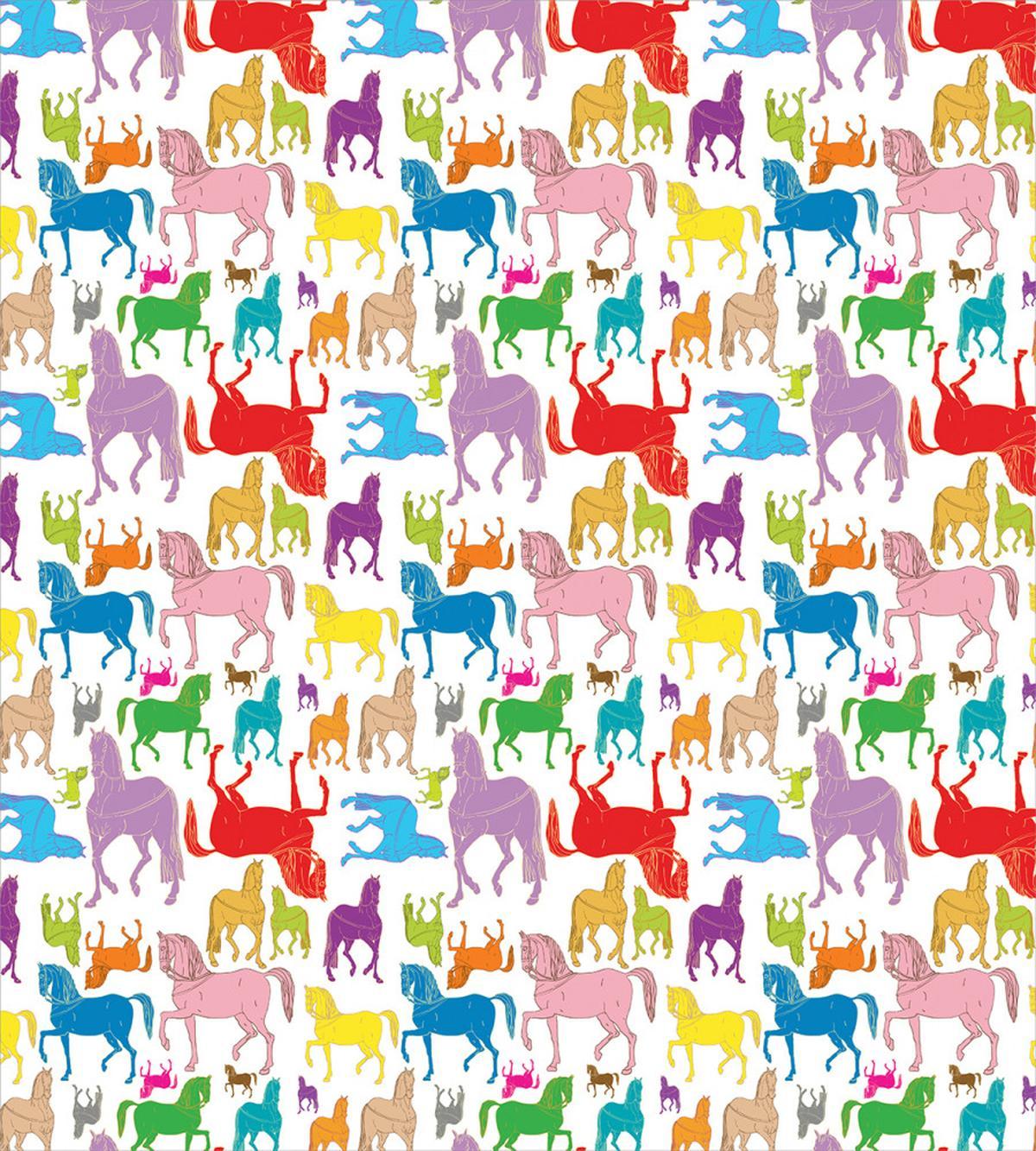 Abstract Stallions Wild — Pattern