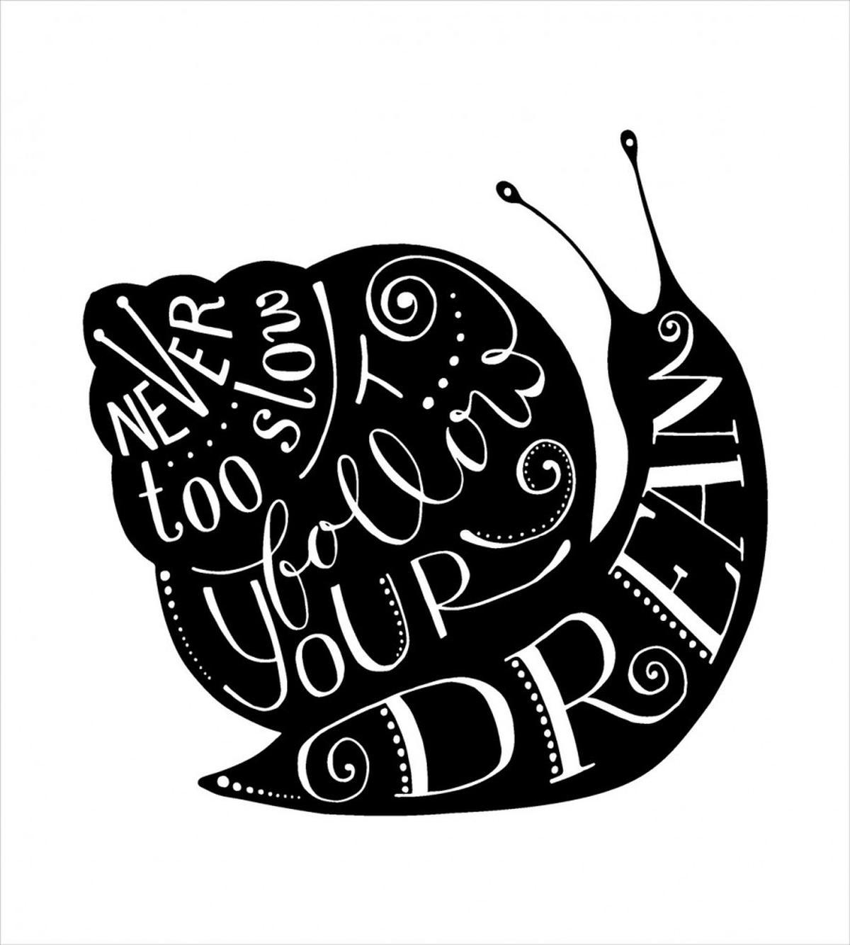 Abstract Snail Silhouette — Pattern