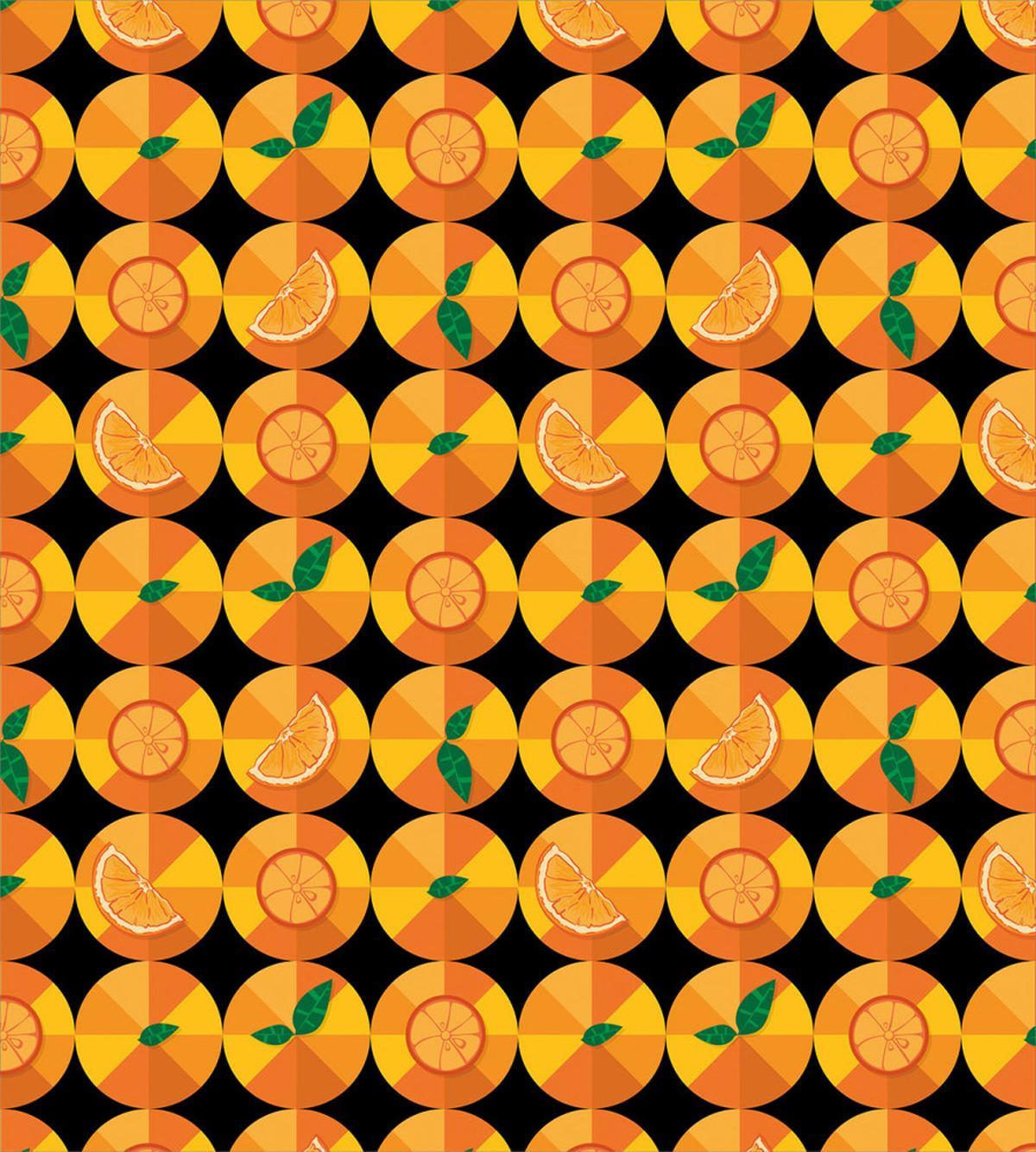 Tangerine Tones Citrus Art — Pattern
