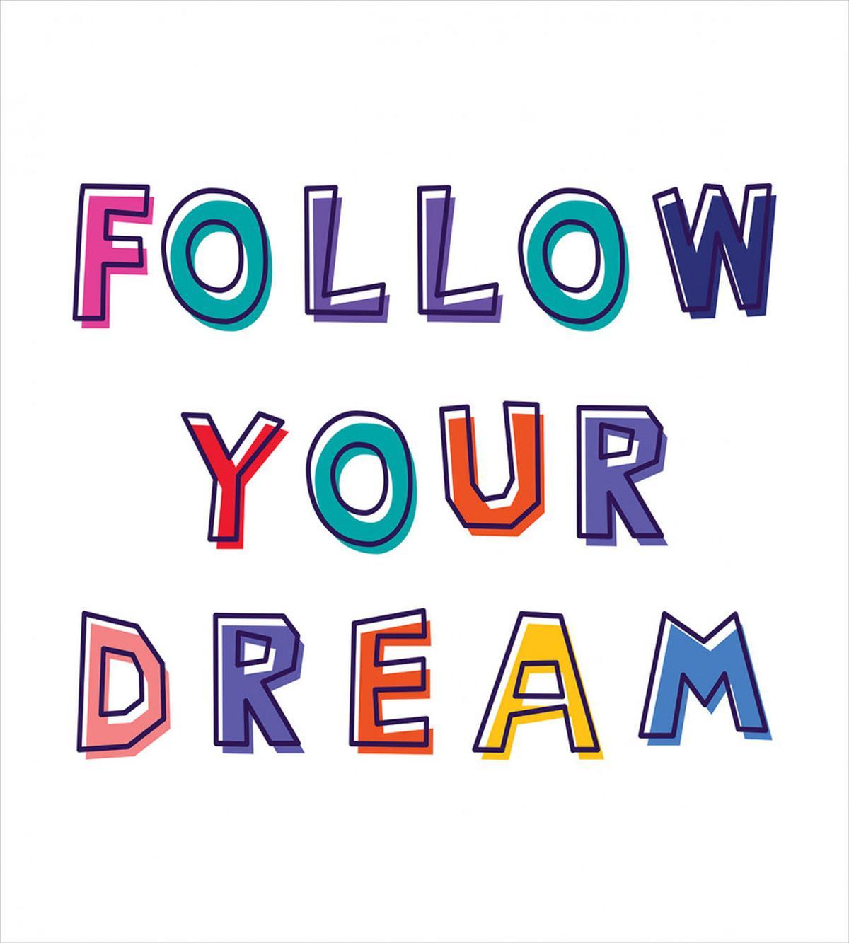 Motivational Phrase Rainbow — Pattern