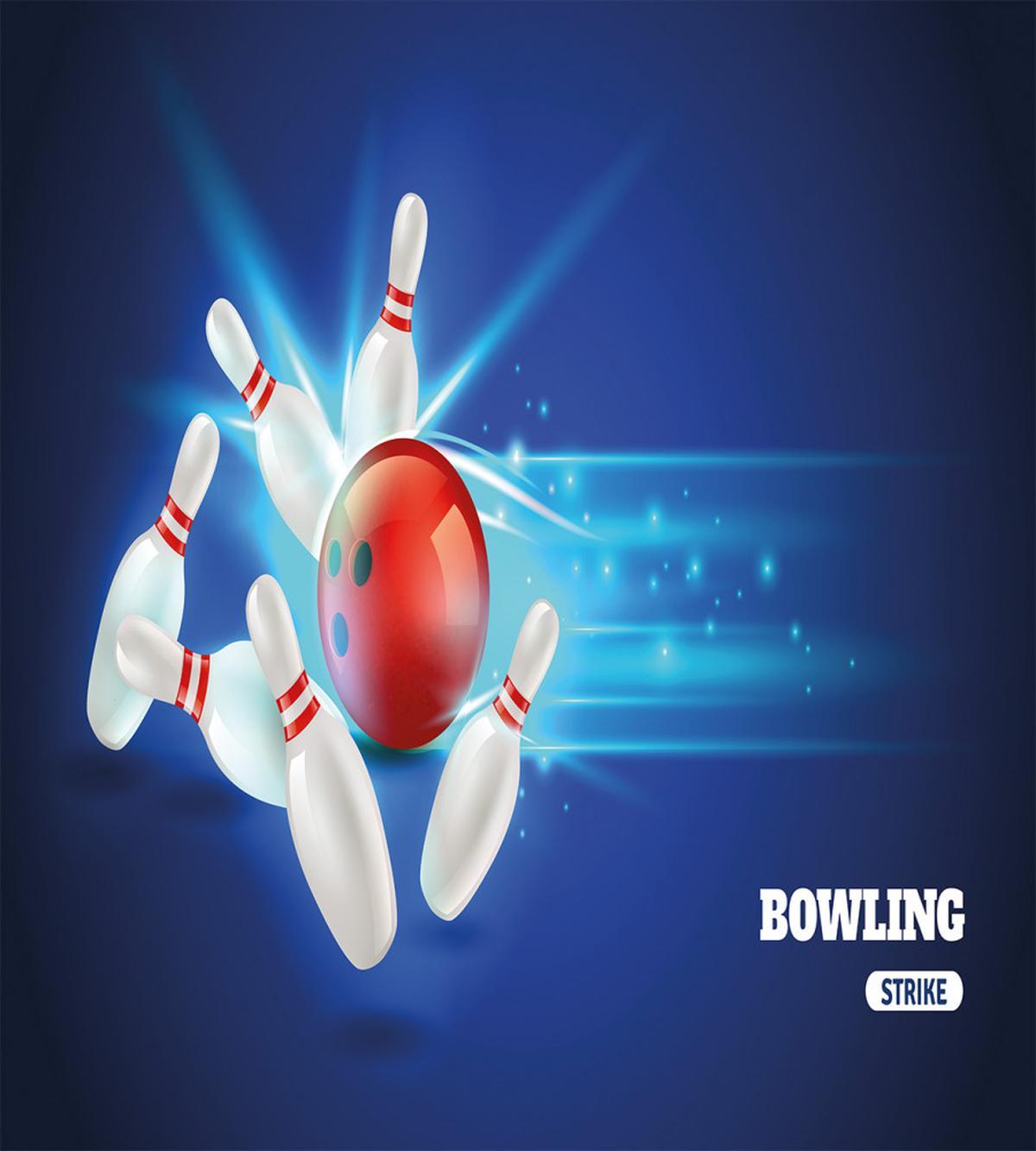 Strike Red Ball Pins — Pattern