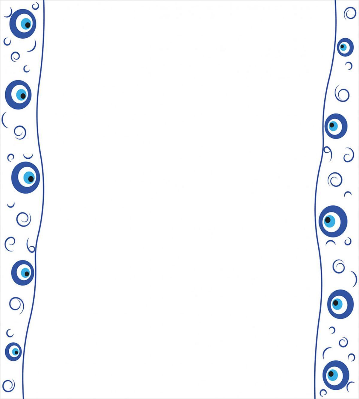 Border Design Spirals — Pattern