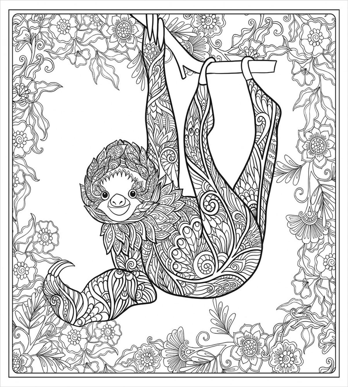 Outline Drawing Jungle — Pattern