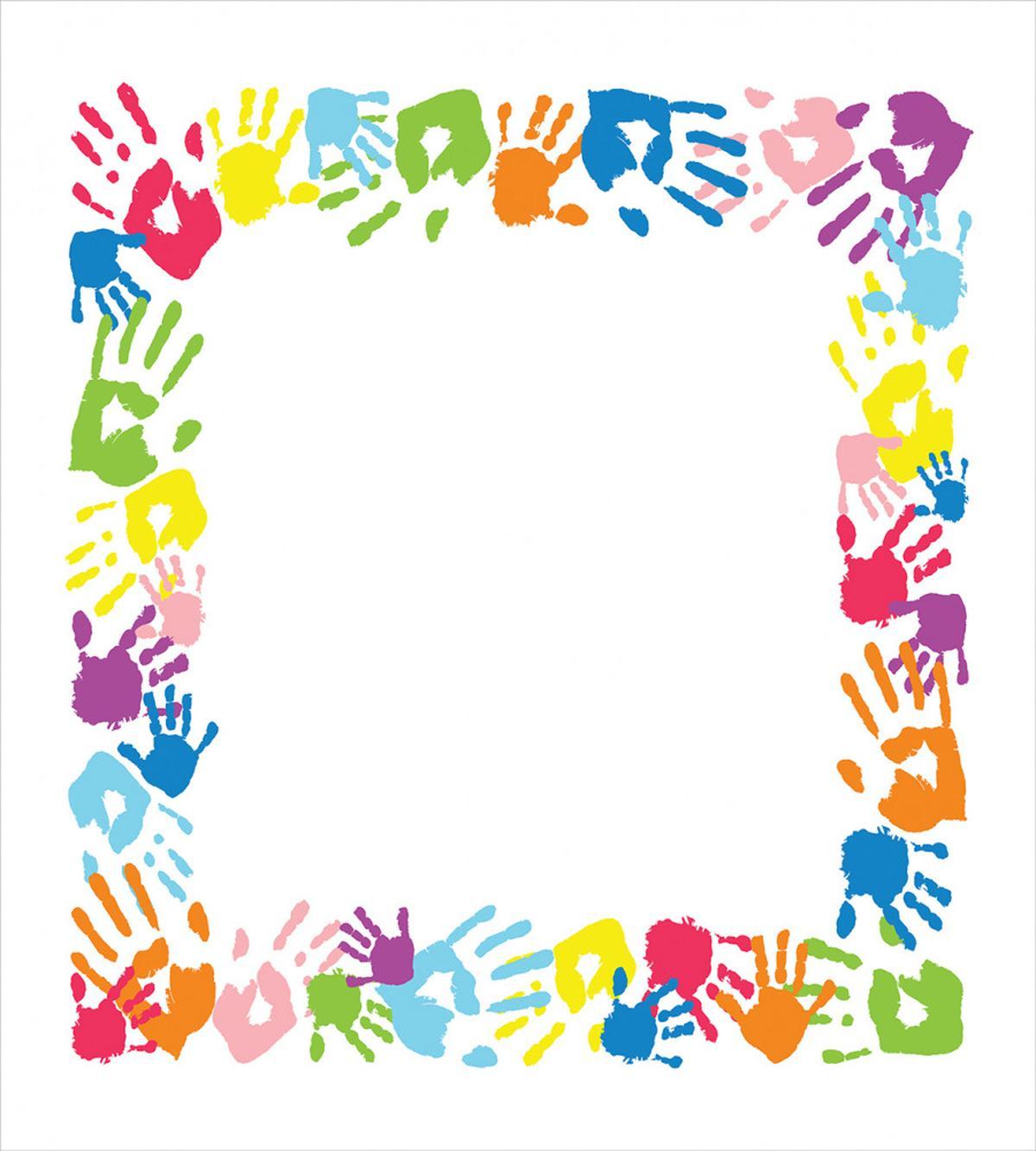 Colorful Handprints — Pattern