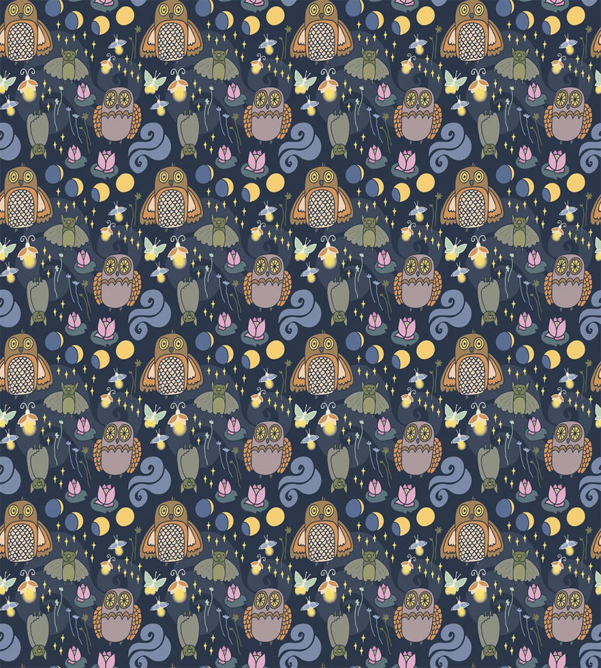 Scary Owl Firefly Bats — Pattern