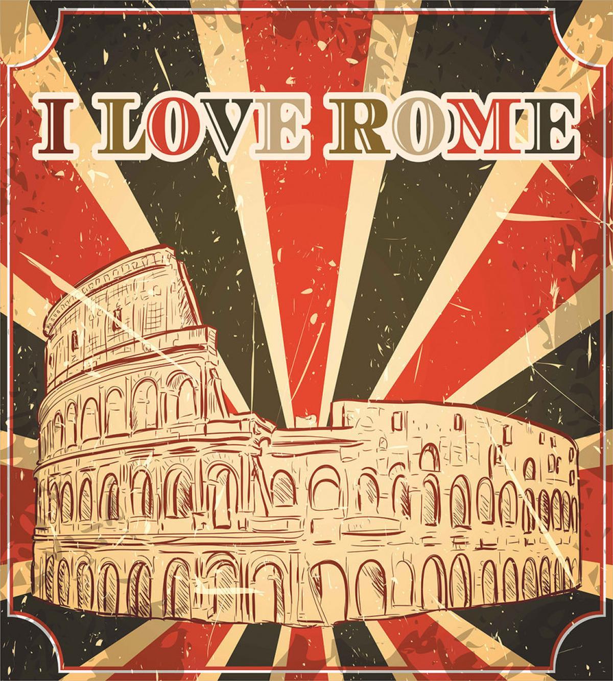 Italian Rome Lettering — Pattern