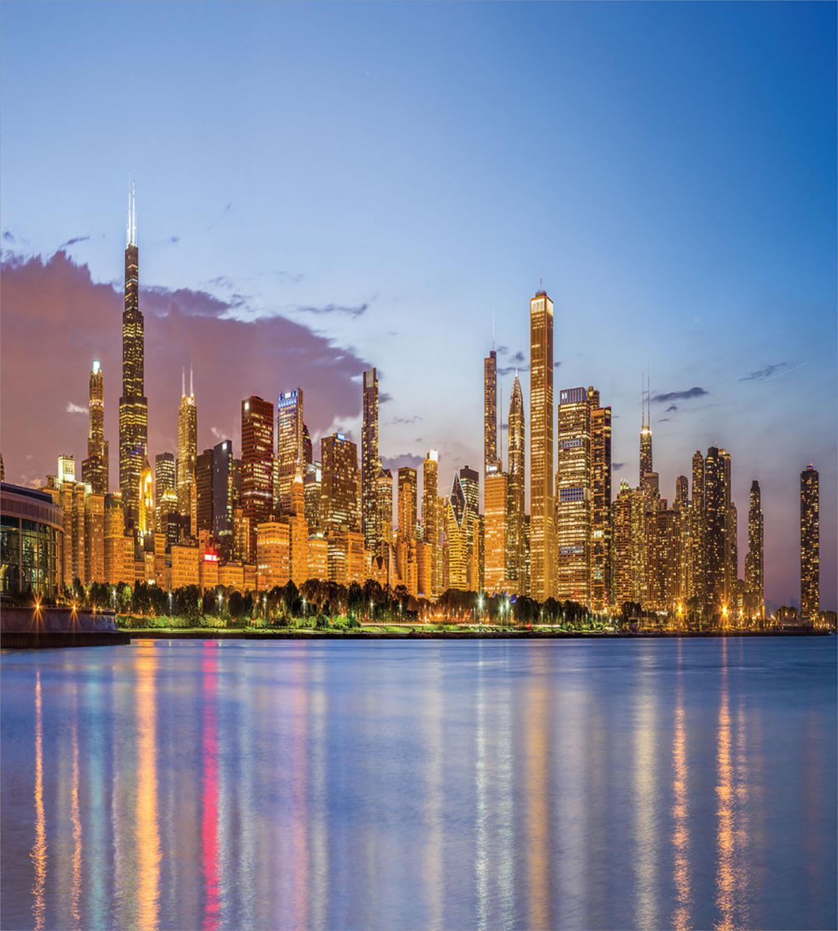 Night Panorama Skyline — Pattern