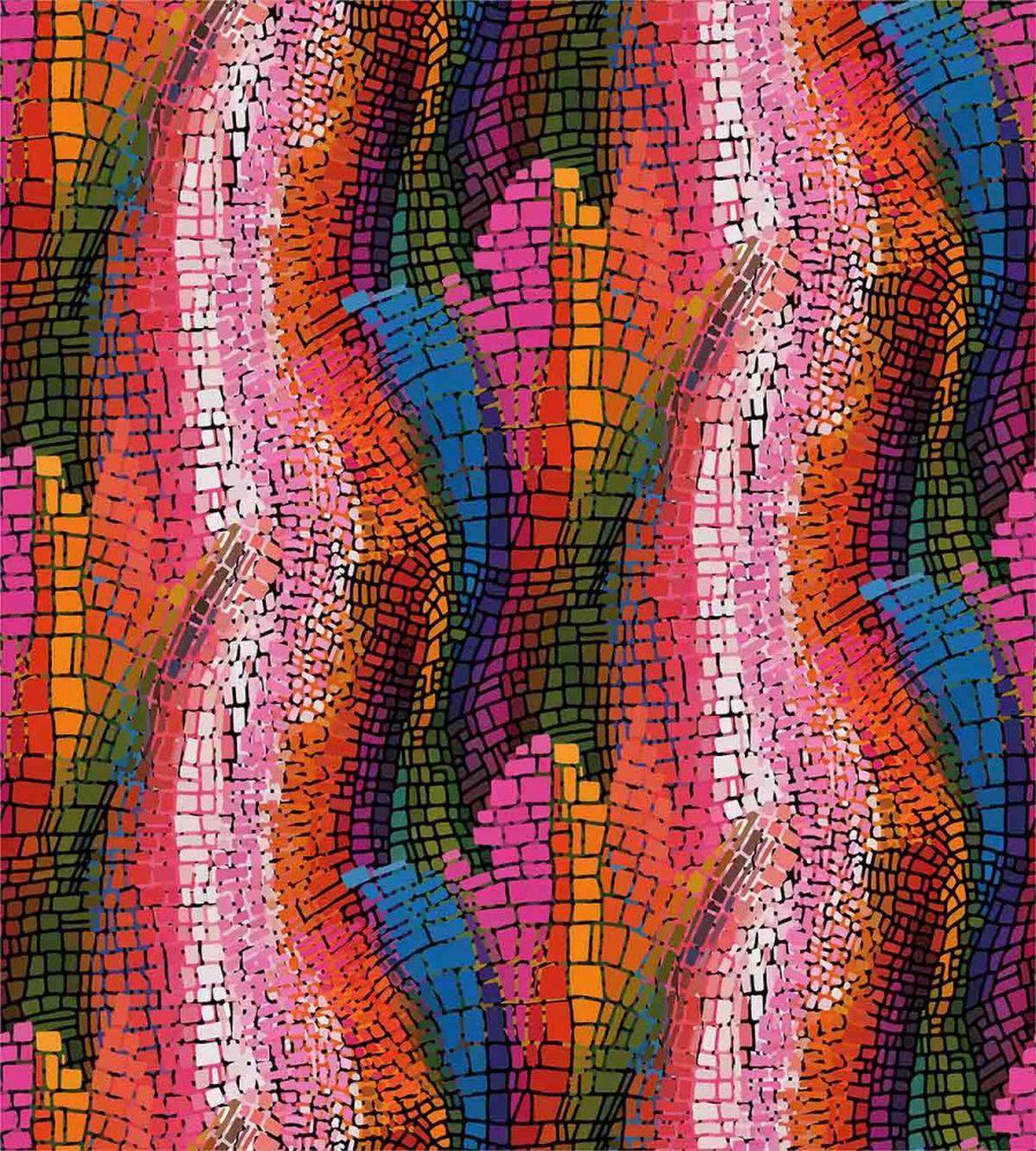 Colorful Wavy Mosaic — Pattern