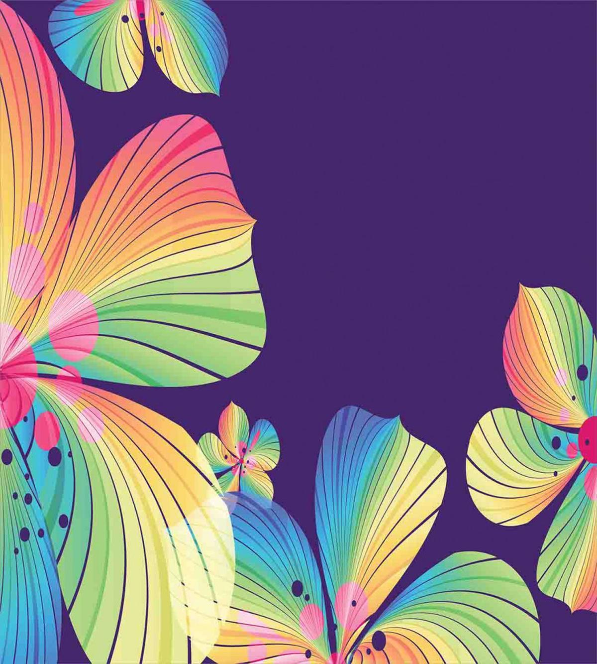 Abstract Big Exotic Flower — Pattern
