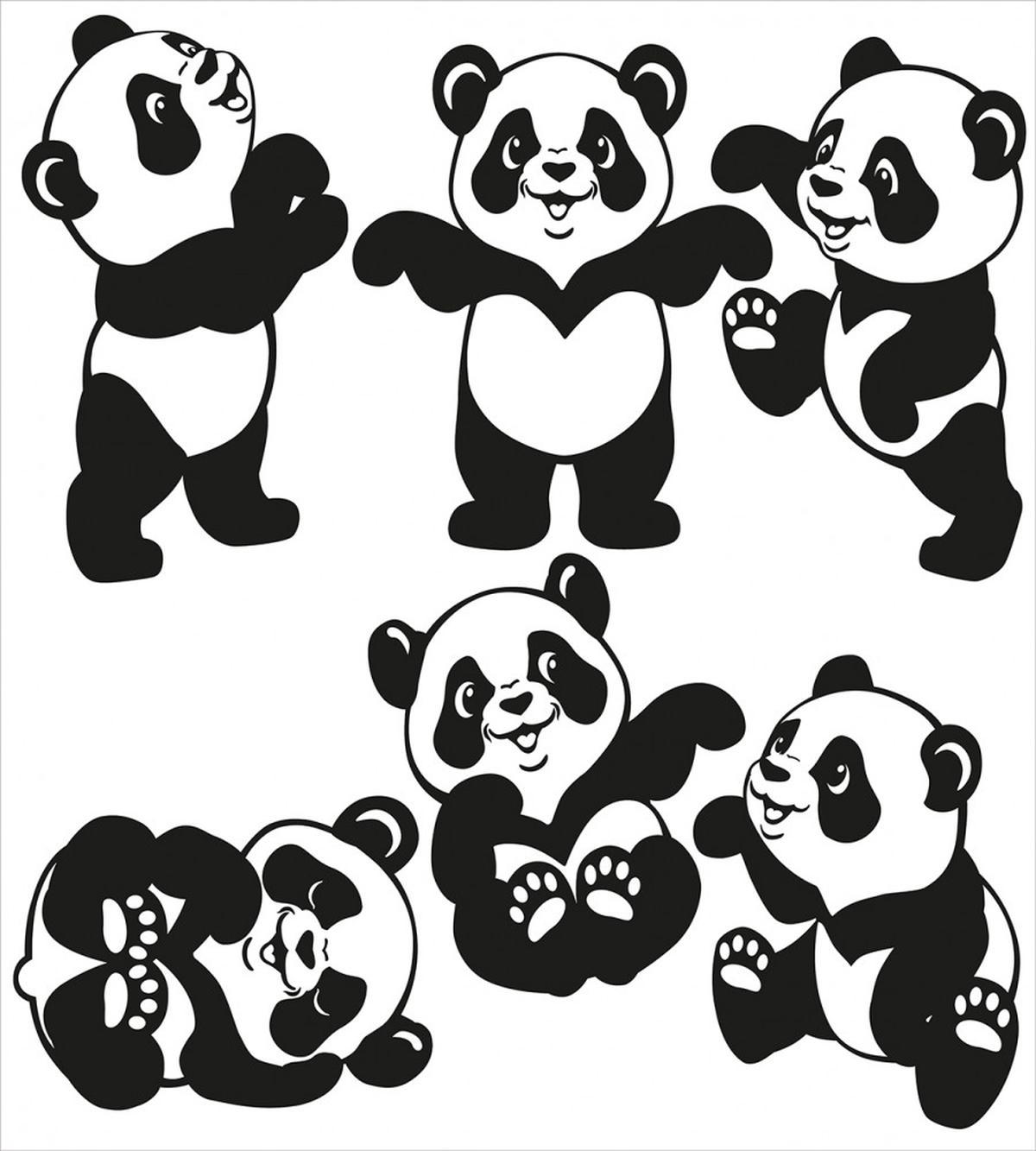 Playful Panda Bear Zoo — Pattern