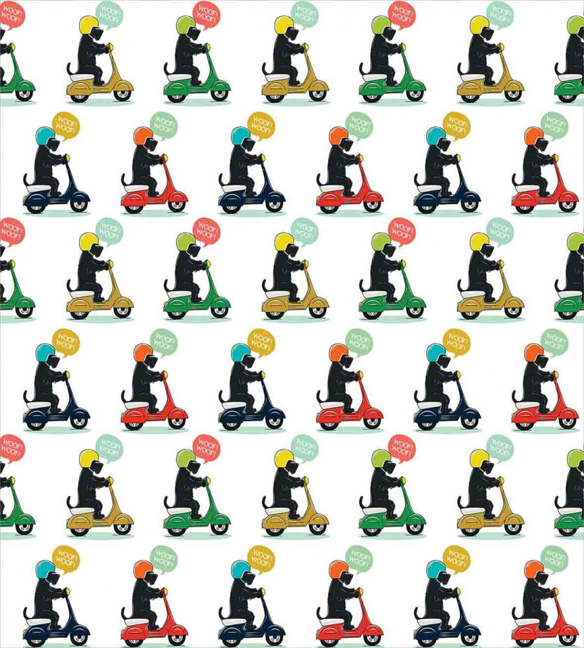 Dog on the Scooter — Pattern