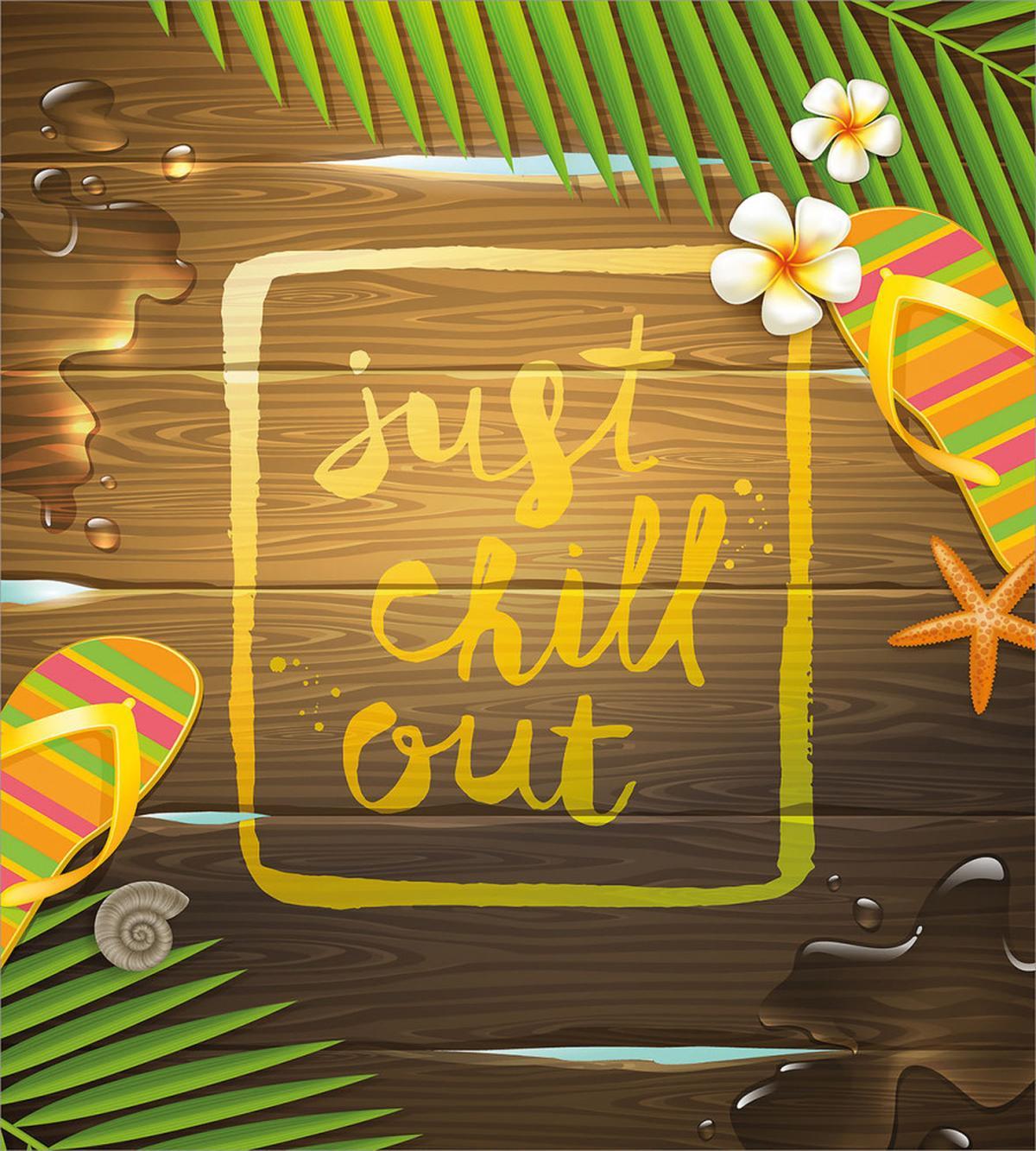 Summer Theme Calligraphy — Pattern