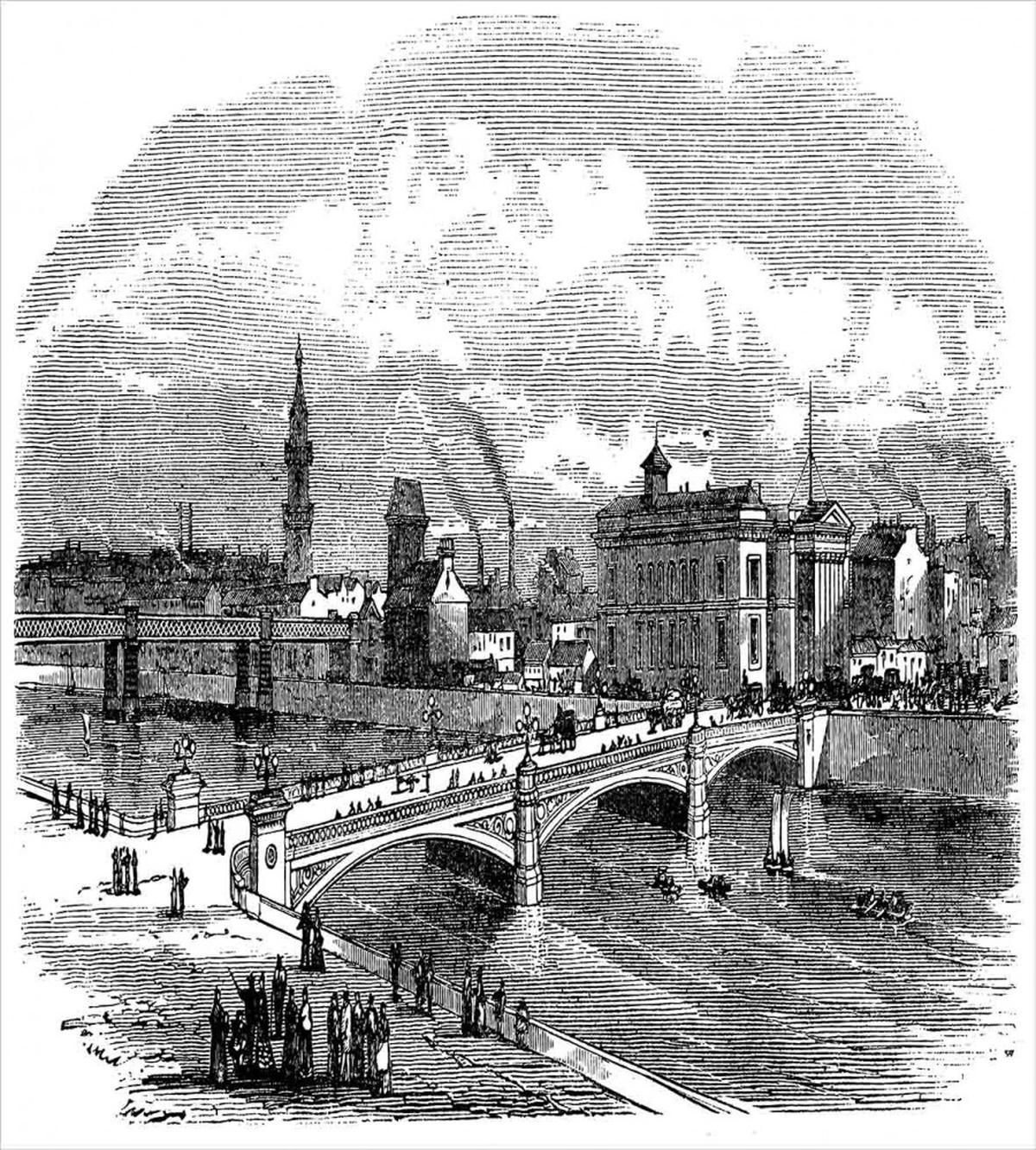 Albert Bridge Glasgow Art — Pattern