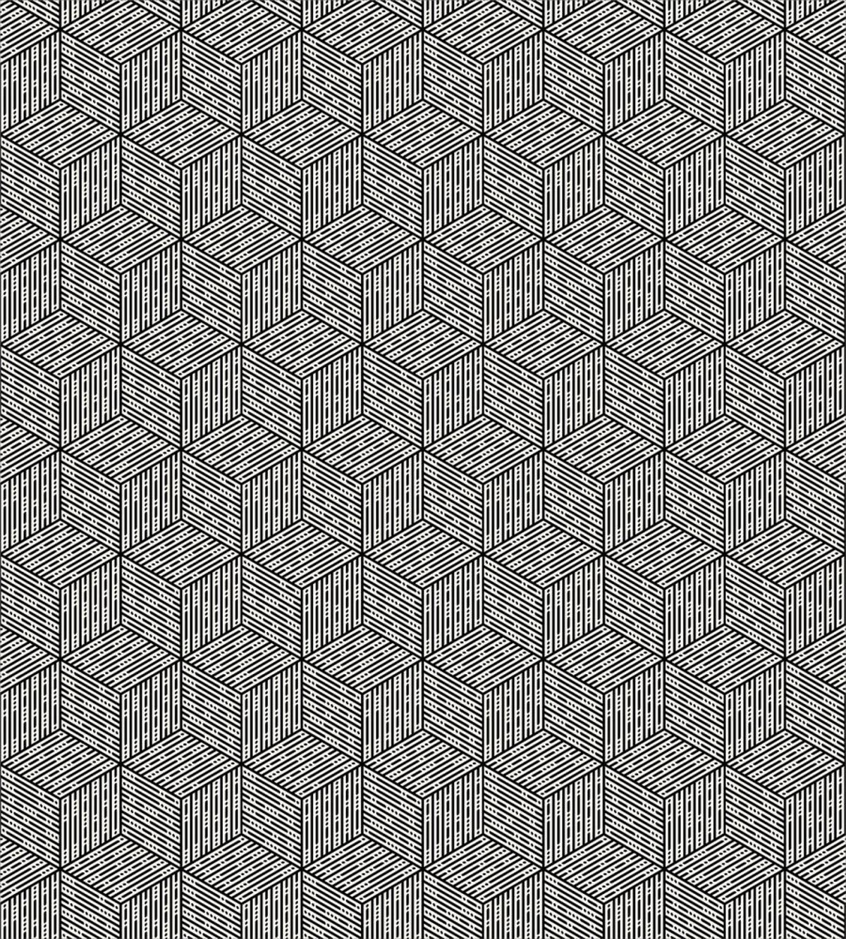 Cubic Forms Abstract Art — Pattern
