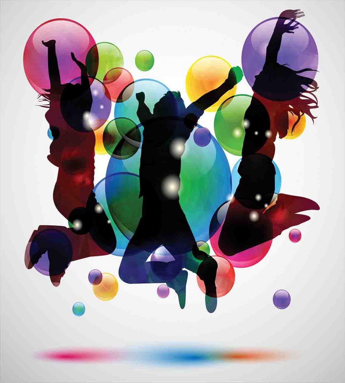 Happy People Bubbles — Pattern