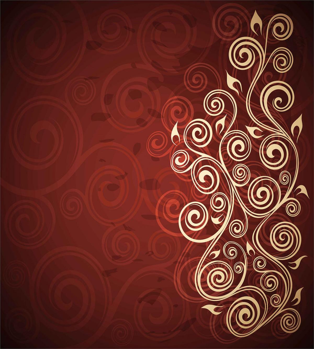 Ombre Flower Swirl Ivy — Pattern