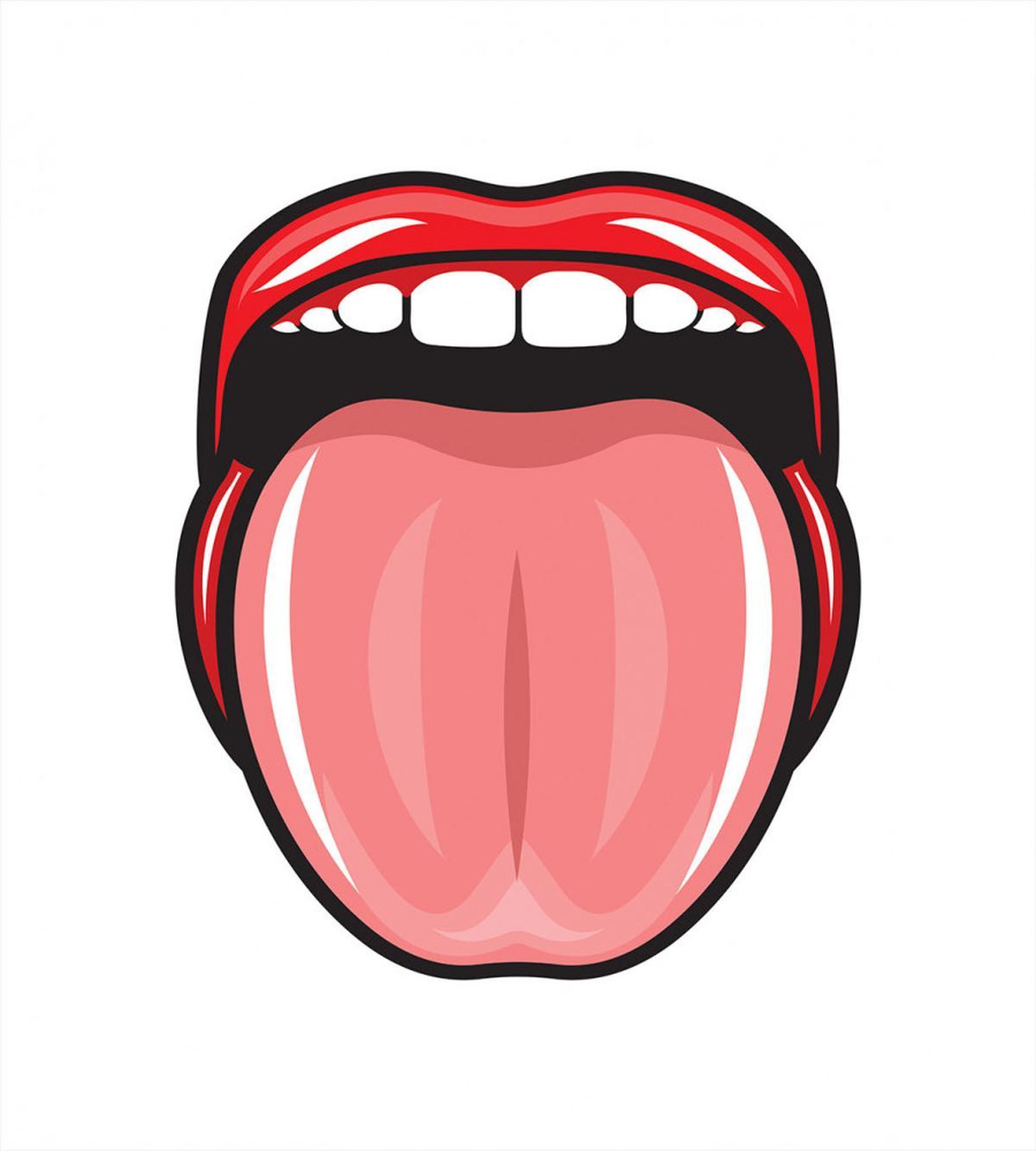 Open Mouth Tongue out Image — Pattern