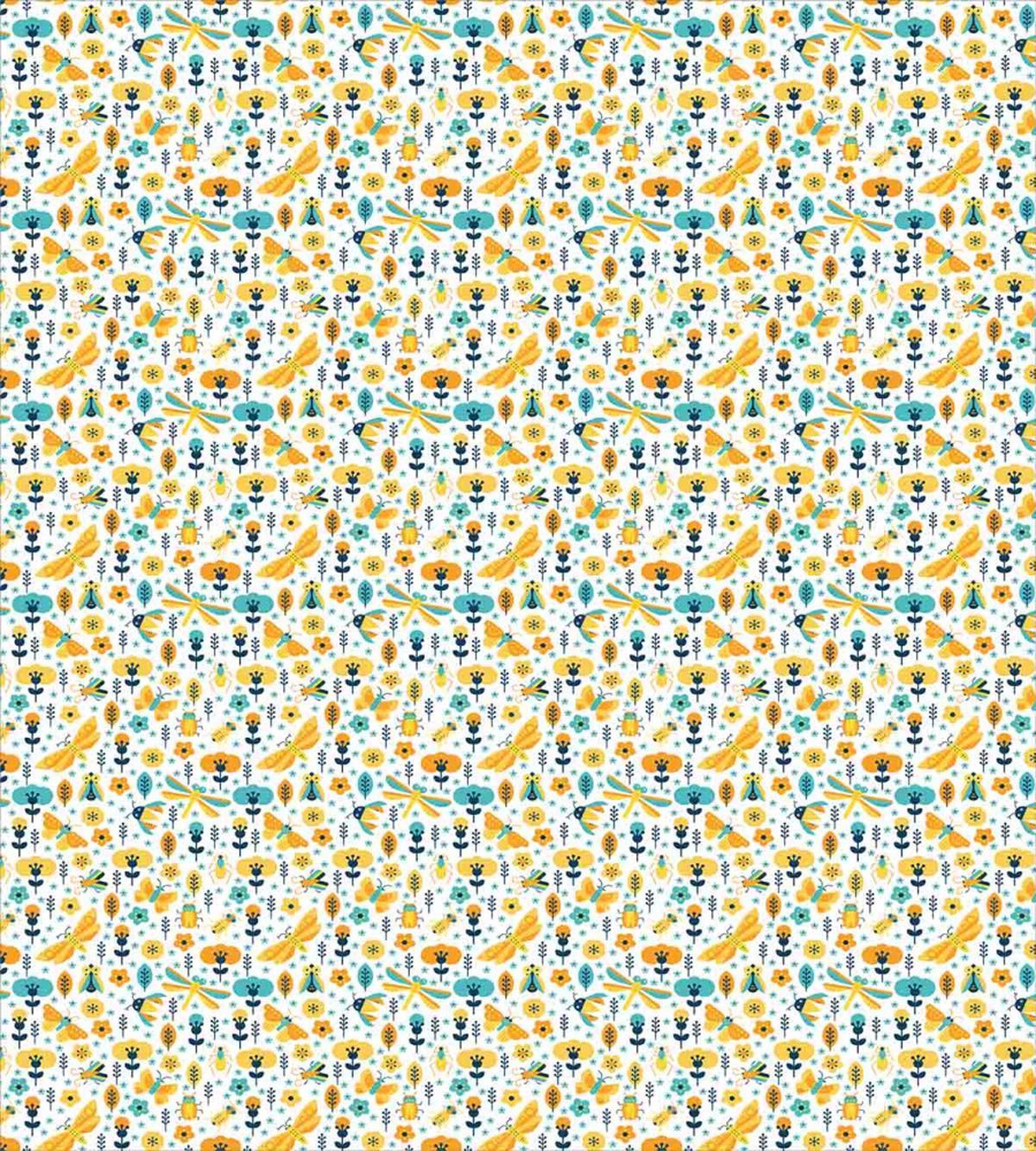 Flower Blooms and Bugs — Pattern