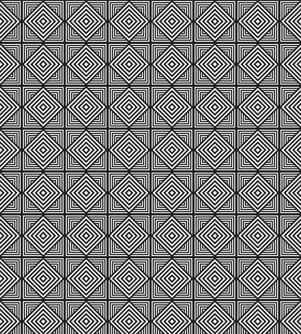 Nested Striped Squares — Pattern