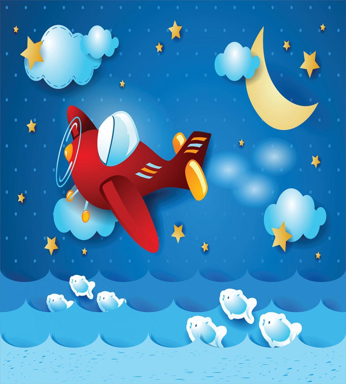Moon and Stars — Pattern