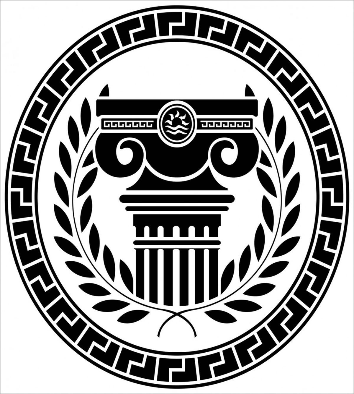 Column Laurel Wreath — Pattern