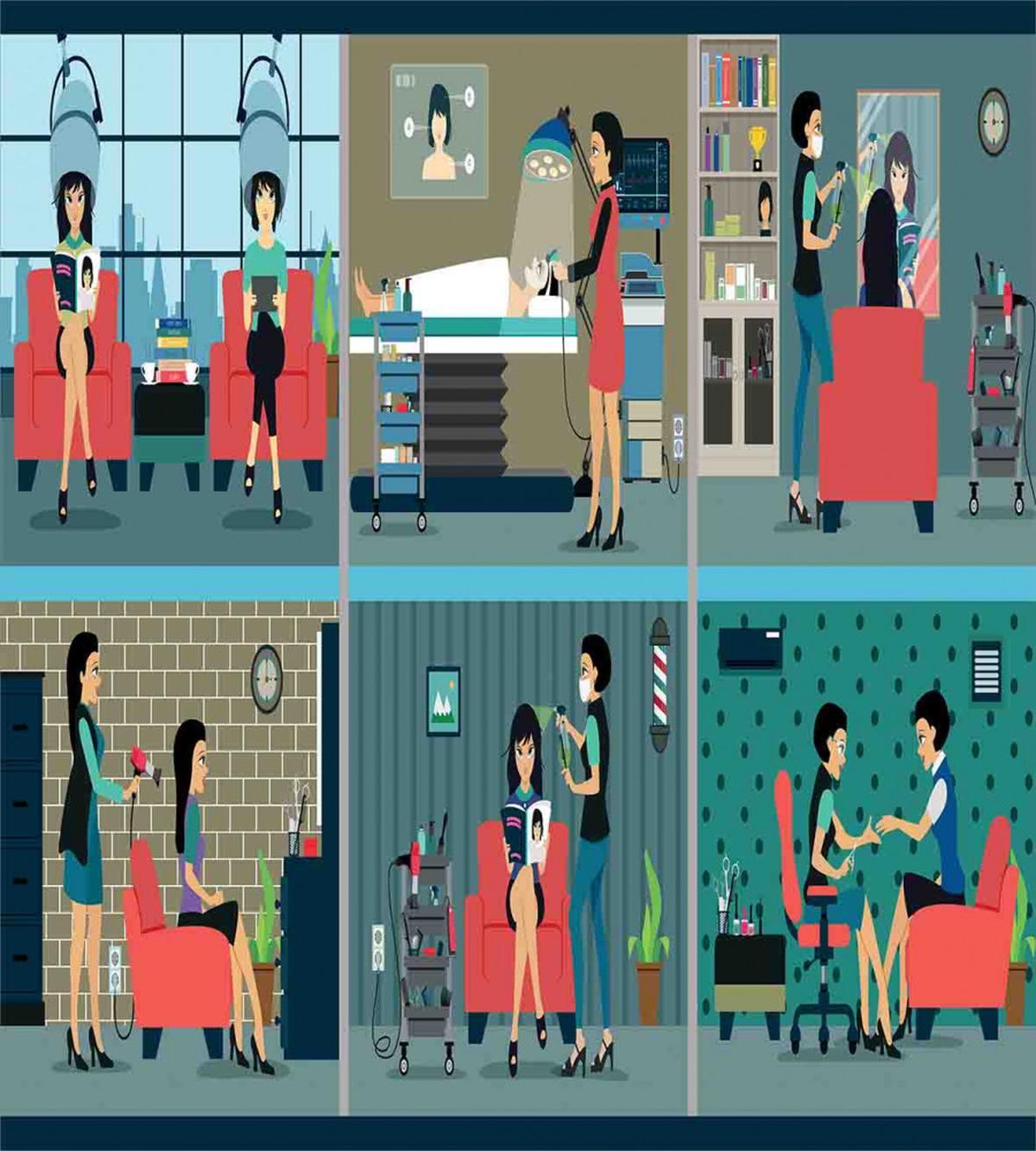 Day in Hairdresser — Pattern