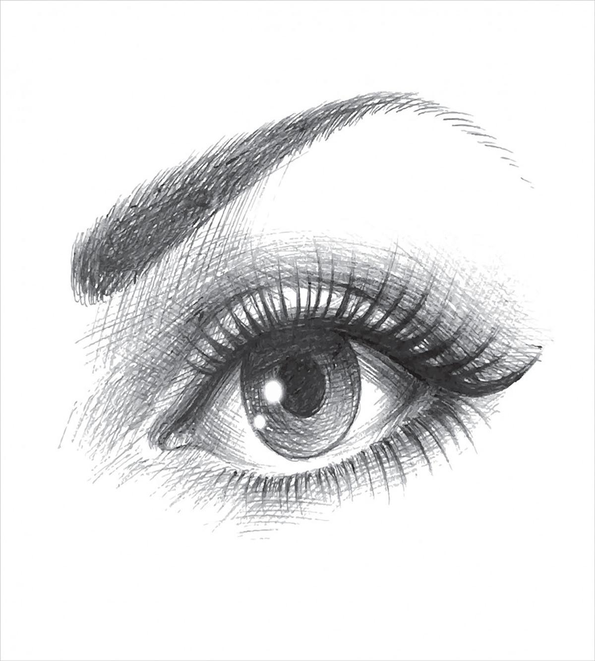 Pencil Drawing Style Art — Pattern