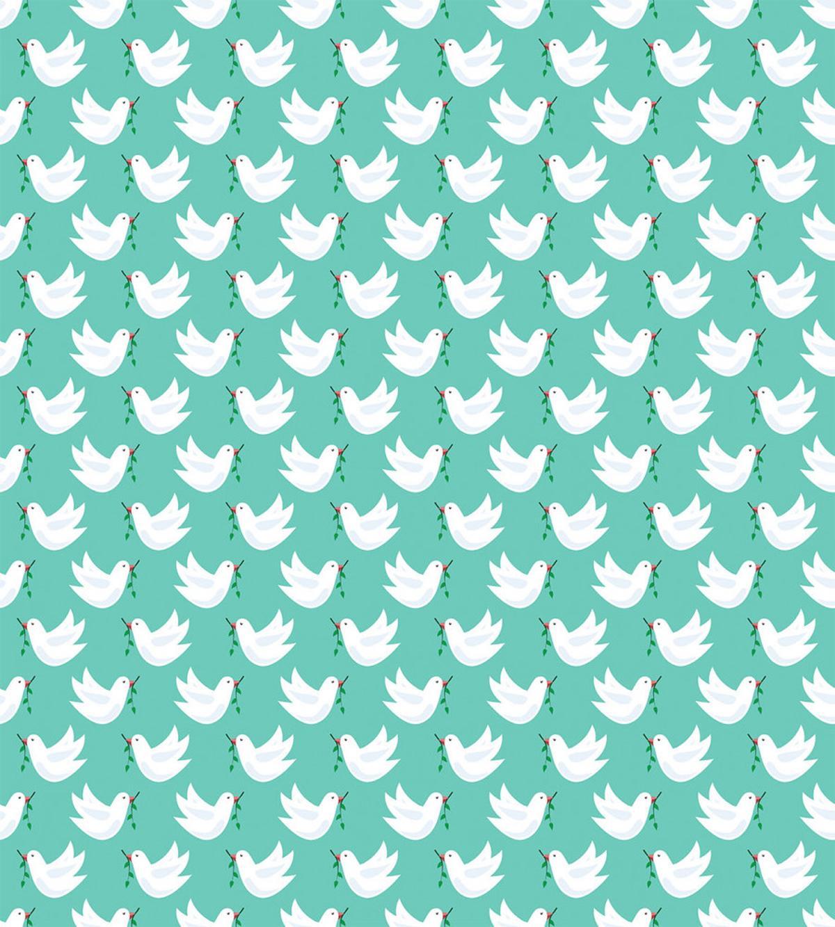 Doodle Dove with Branch — Pattern