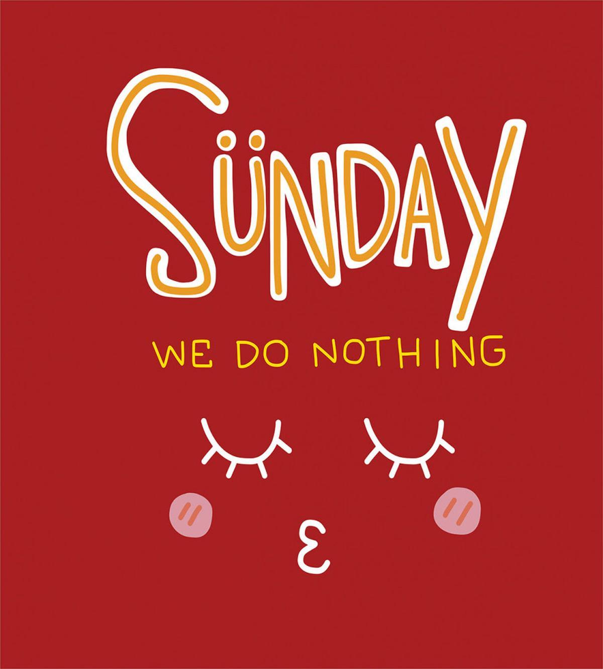 Funny Sunday Saying — Pattern