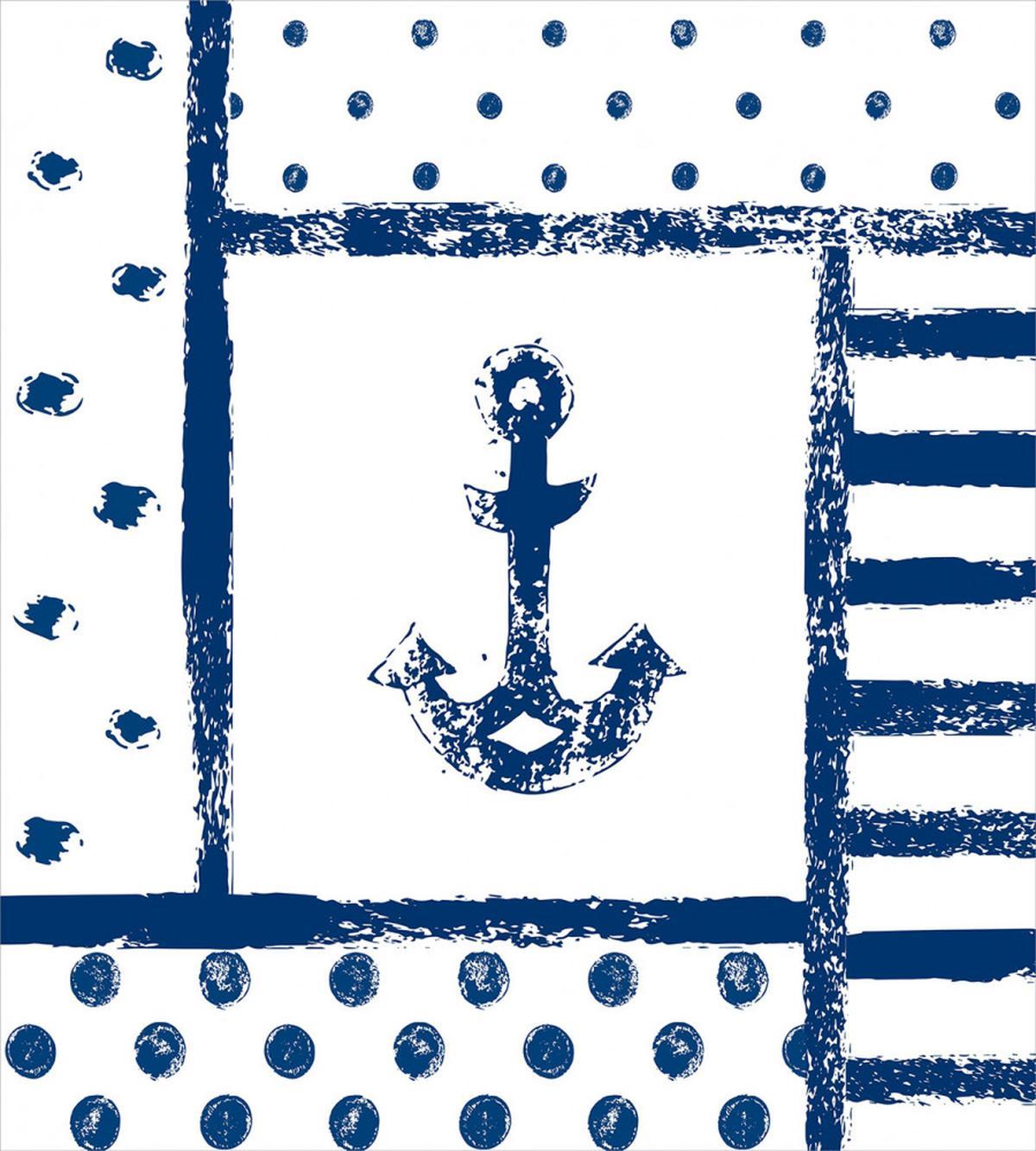 Grunge Boat Navy Theme — Pattern