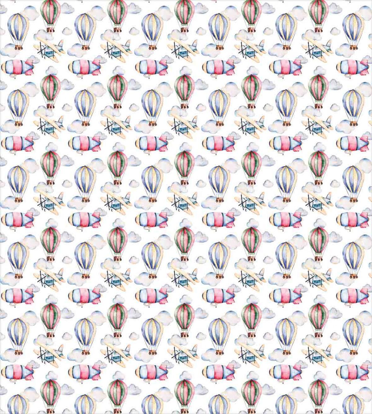 Watercolor Air Balloon — Pattern