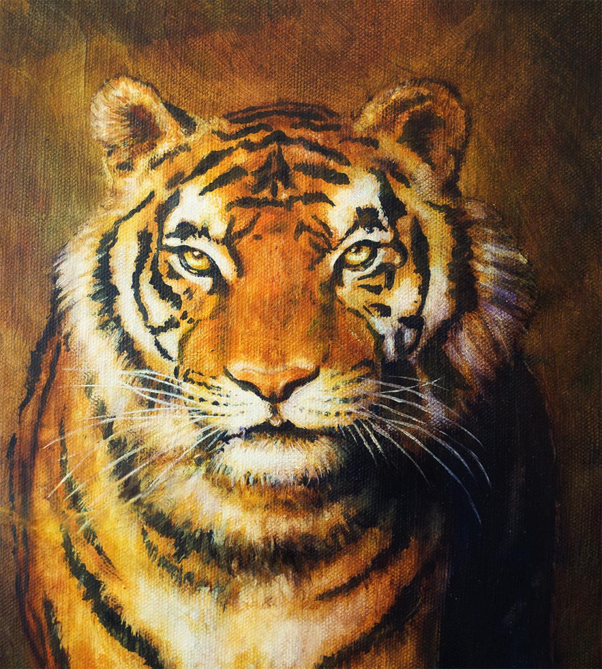 Oil Painting Style Animal — Pattern