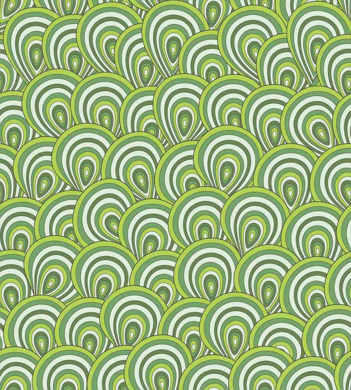 Peacock Design Circles — Pattern