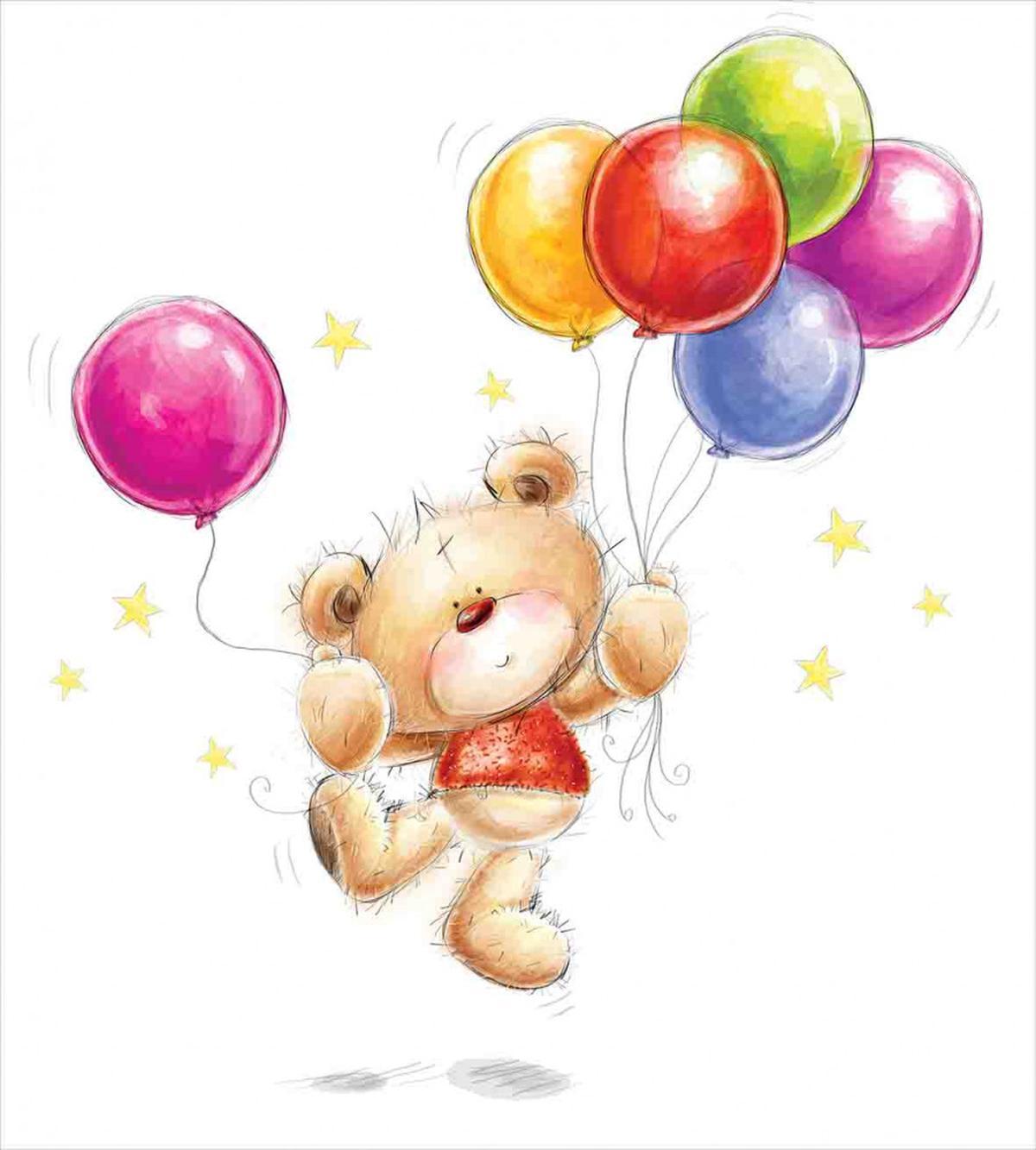 Teddy Bear with Baloon — Pattern